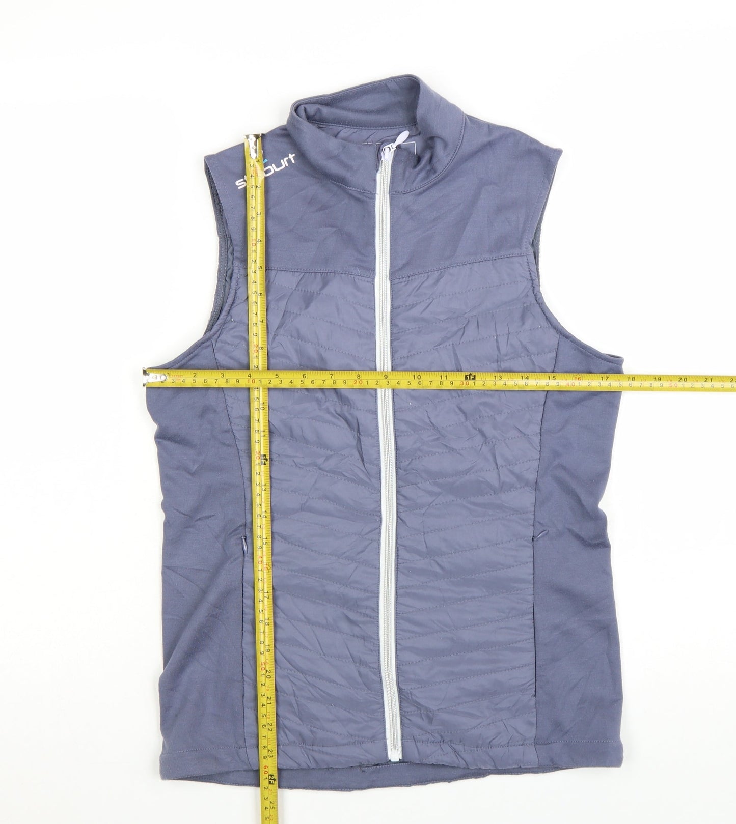Stuburt Womens Blue Sleeveless Thermal Waistcoat Medium