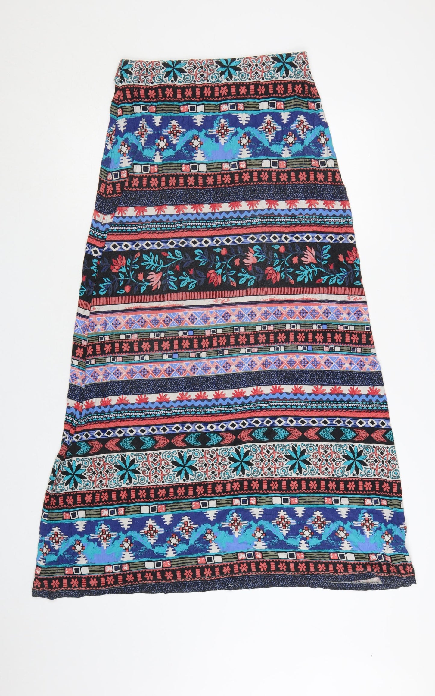 Monsoon Women’s Multicoloured Bohemian A-Line Midi Skirt Size S