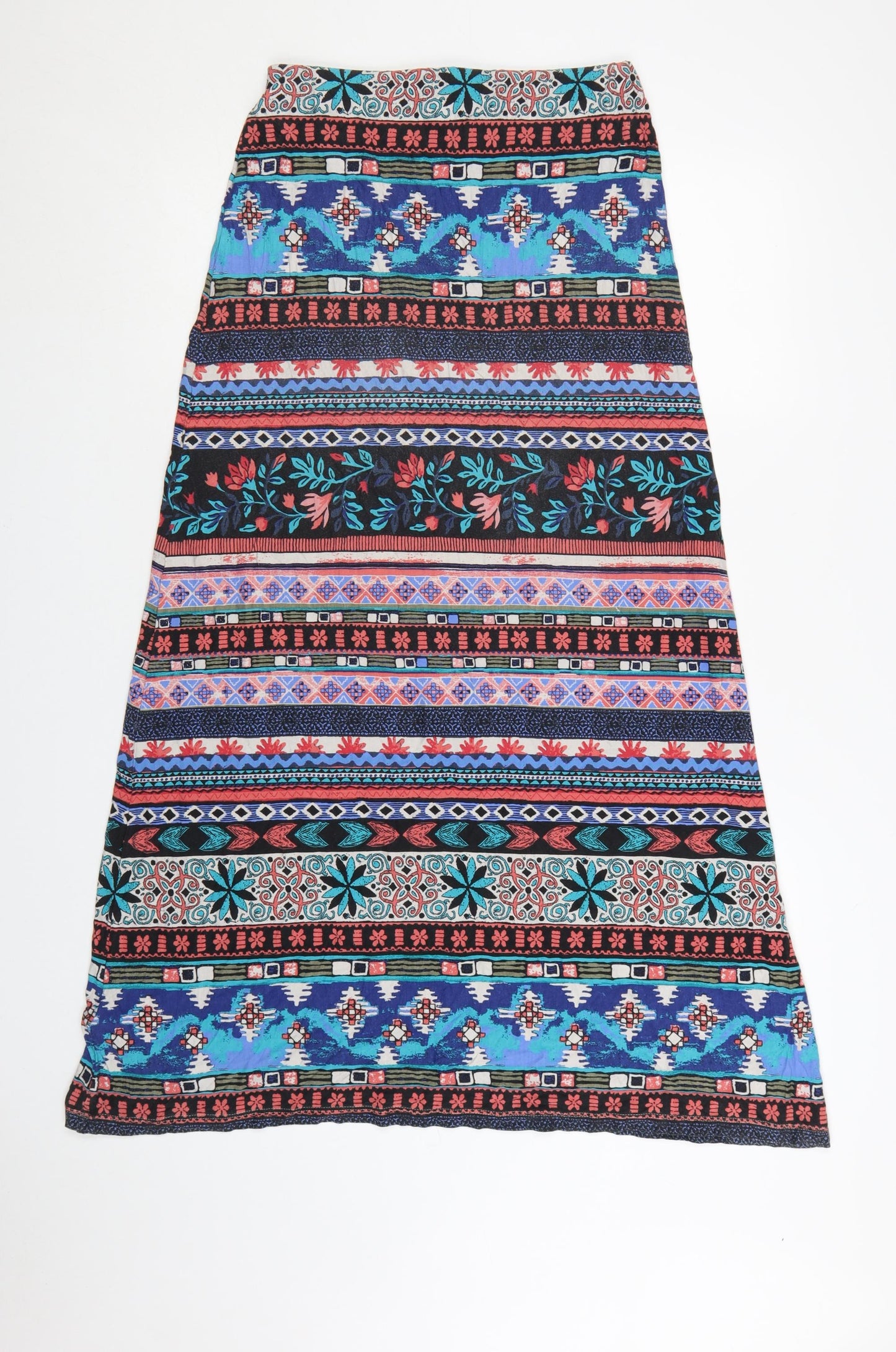 Monsoon Women’s Multicoloured Bohemian A-Line Midi Skirt Size S