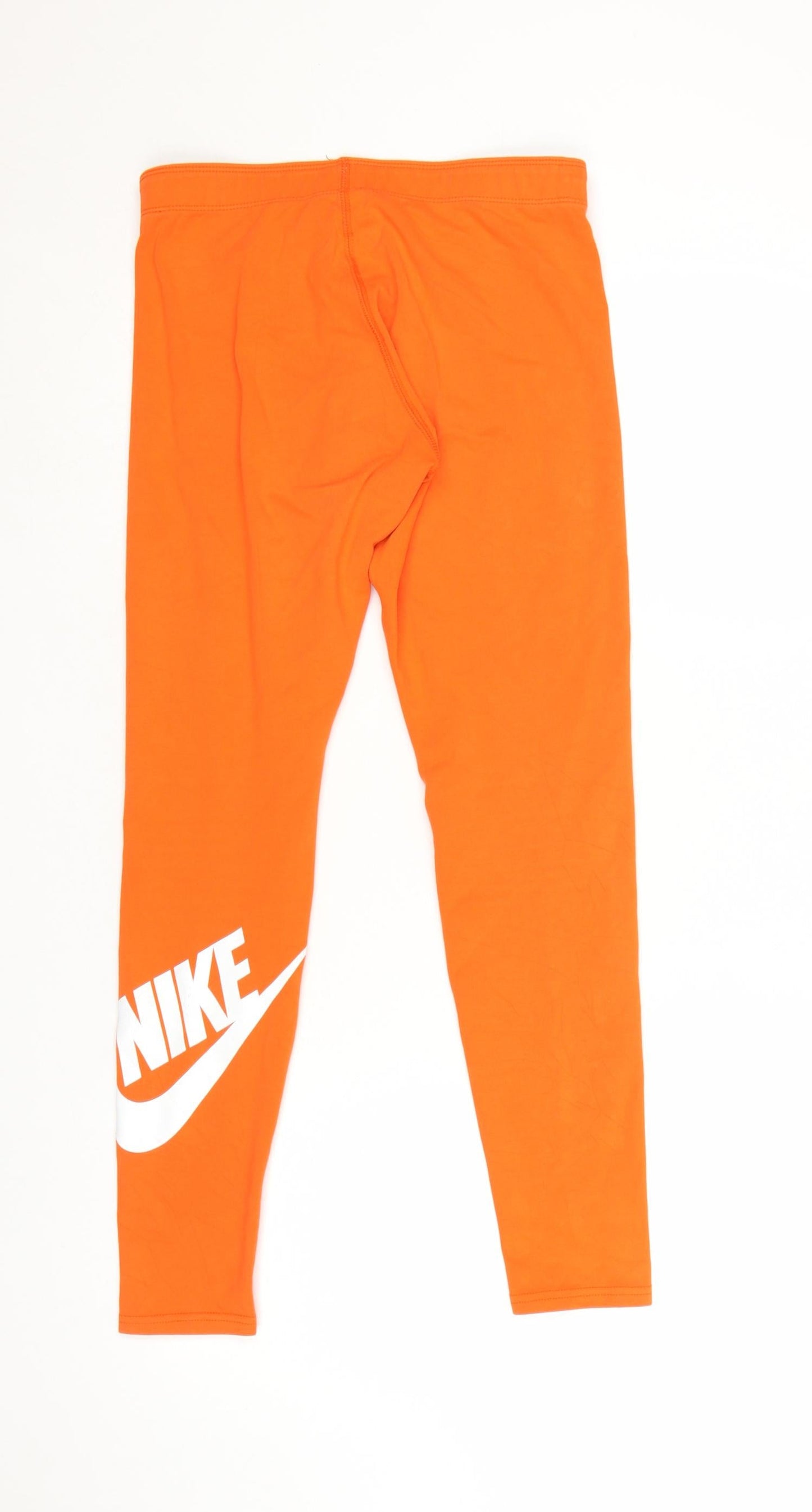 Nike Women's Orange Slim Fit Active Leggings M