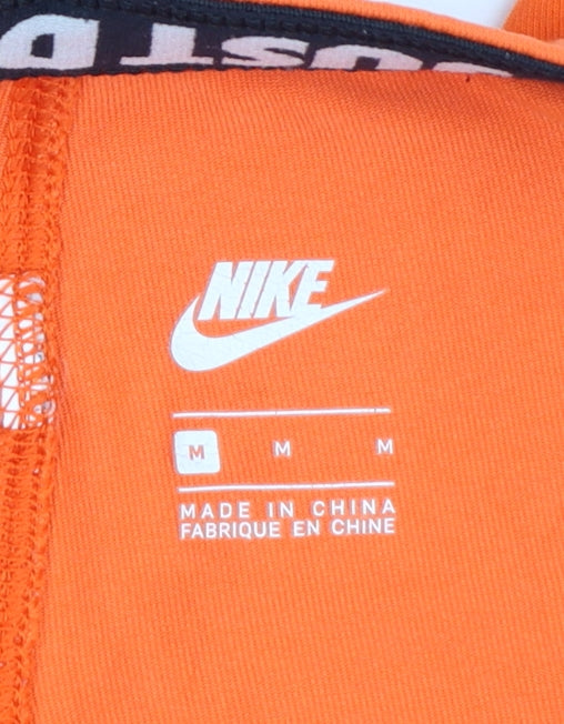 Nike Women's Orange Slim Fit Active Leggings M