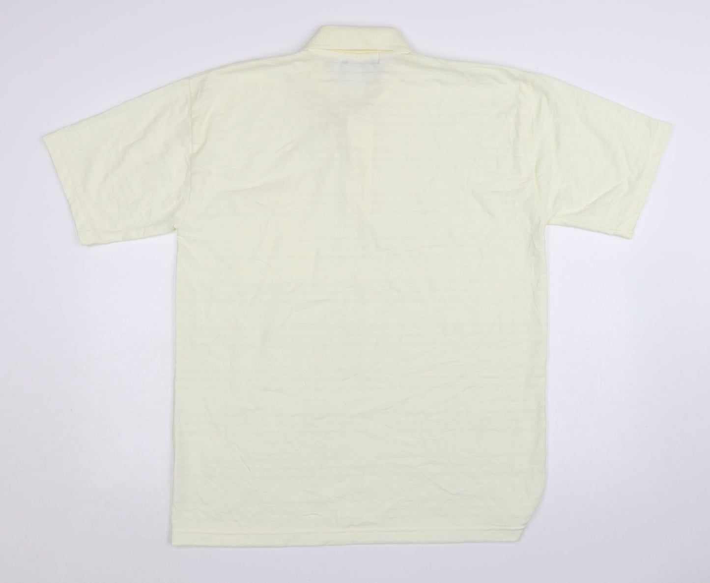 Vectus Men’s Ivory Cotton Short Sleeve Polo Shirt XL