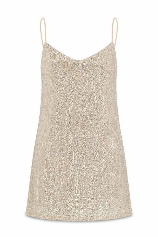 Primark Women Silver Sequin Slip Dress Size 10 Party Cocktail
