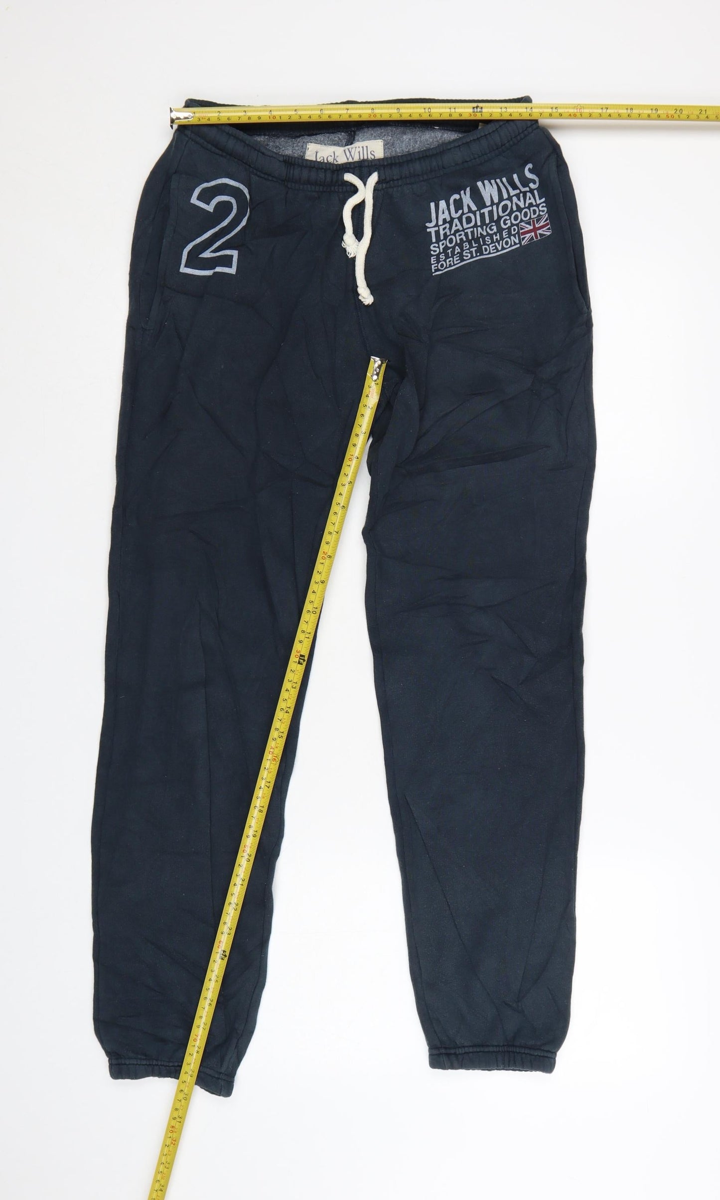 Jack Wills Men's Blue XS Jogger Sweatpants with Embroidered Logo