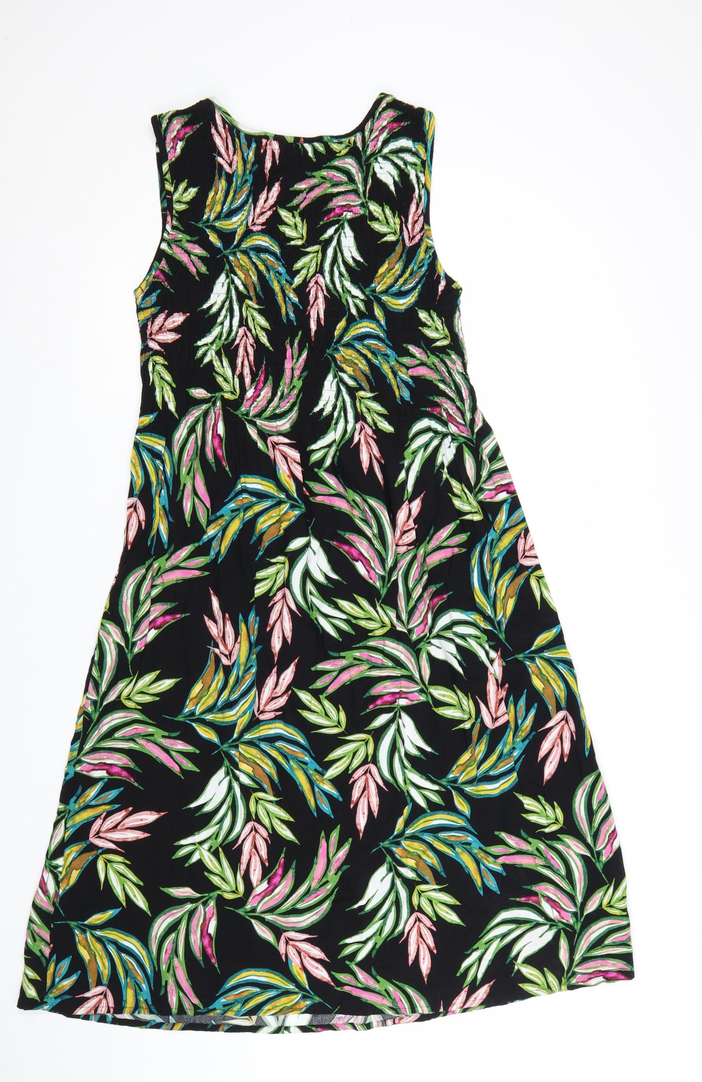 Croft & Barrow Women's Petites Multicoloured A-Line Floral Sleeveless Dress M
