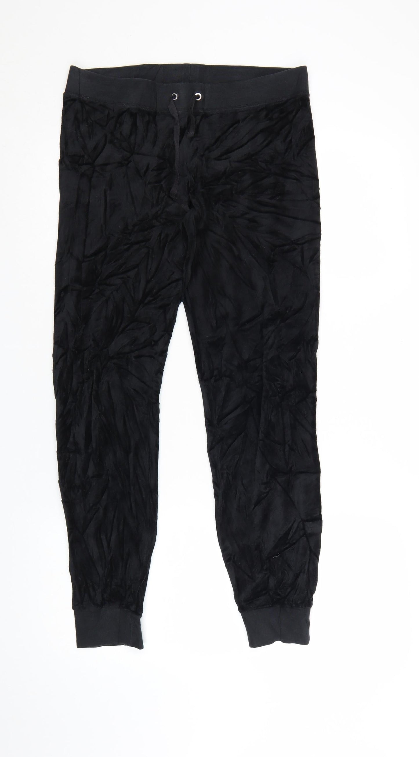 Juicy Couture Black Label Women's Black S Velour Jogger Trousers