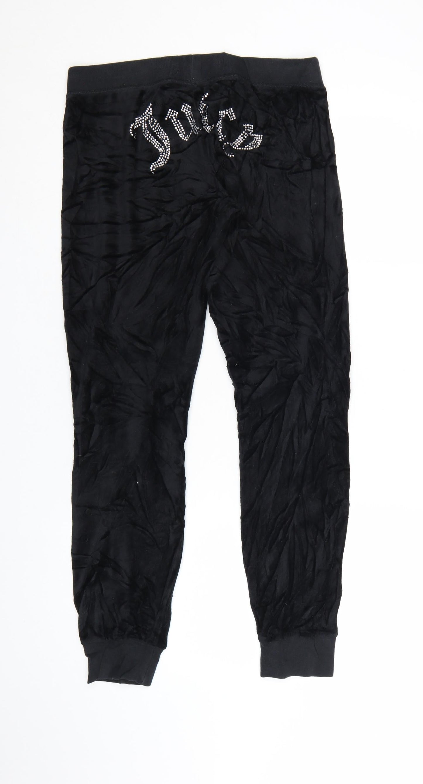 Juicy Couture Black Label Women's Black S Velour Jogger Trousers