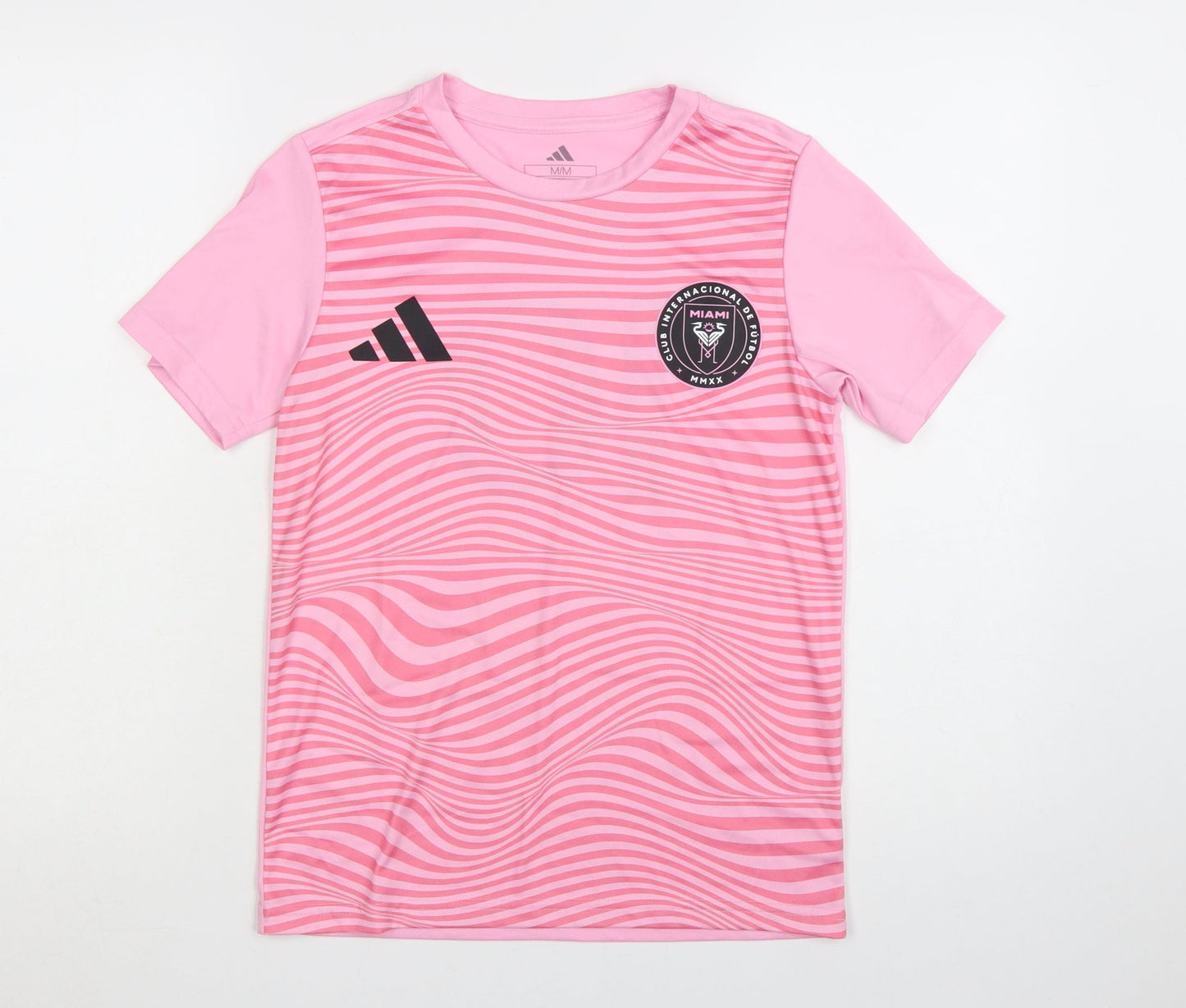 Adidas Women's Pink Inter Miami CF Messi 10 Football T-Shirt M