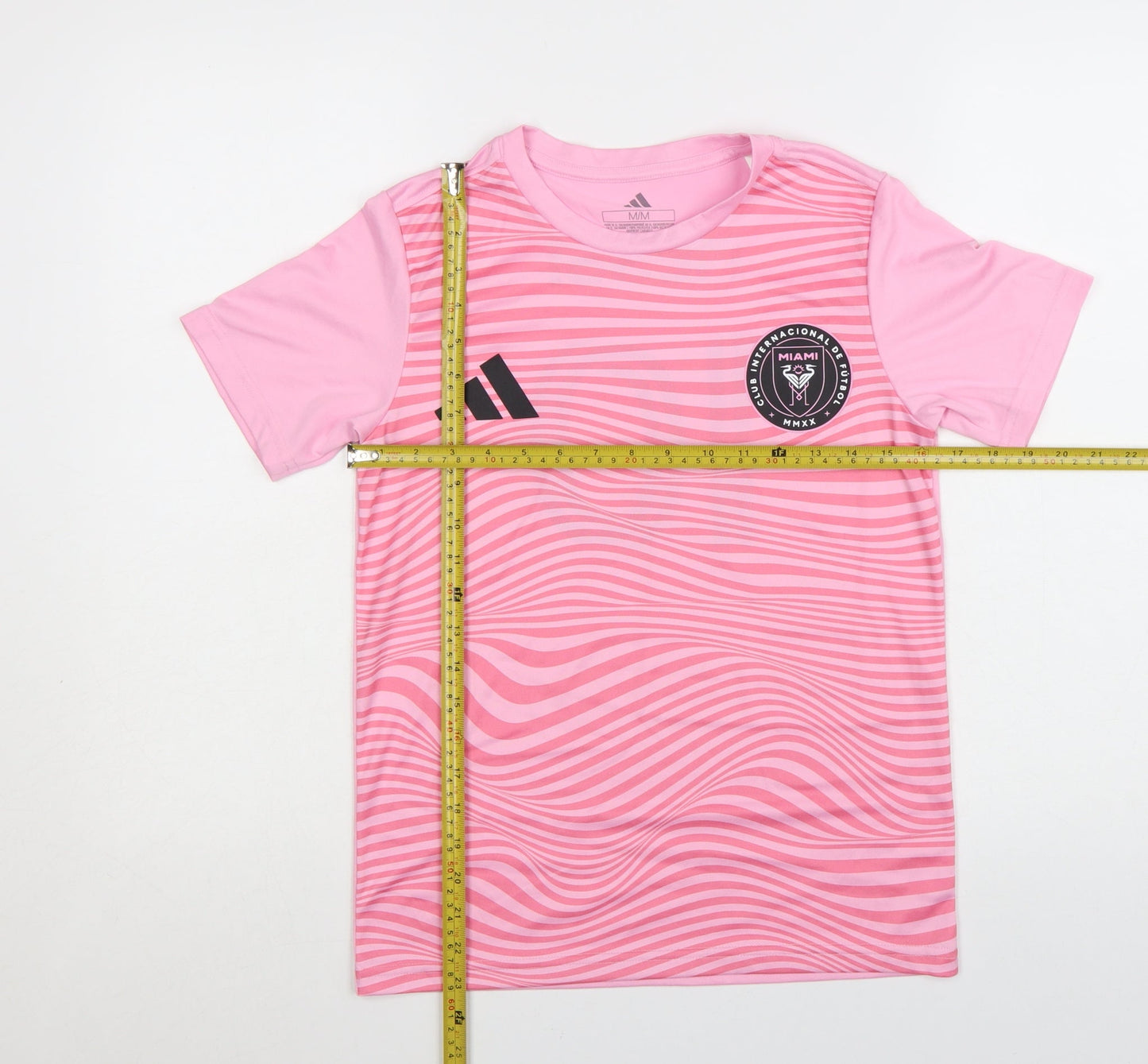 Adidas Women's Pink Inter Miami CF Messi 10 Football T-Shirt M