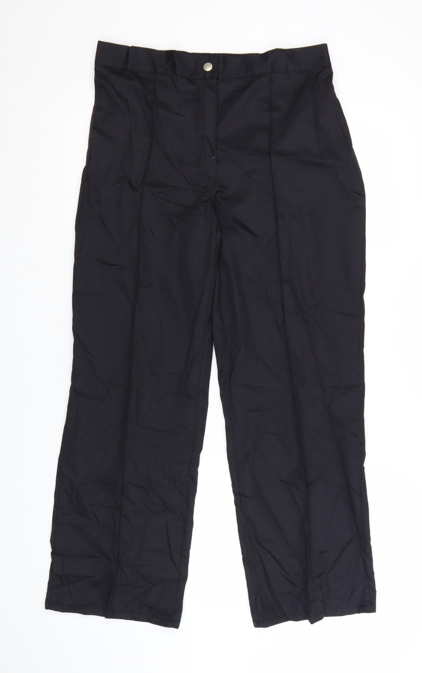 Alexandra Womens Black UK 12 Straight Leg Workwear Trousers