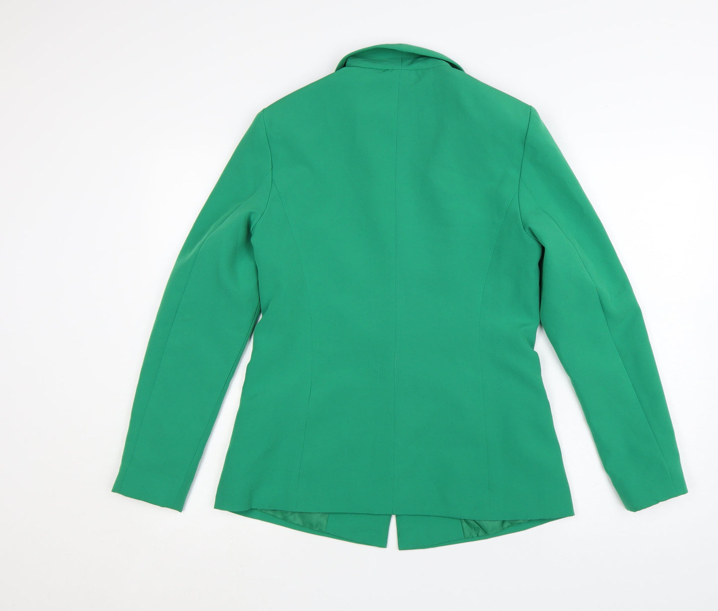Vila Women's Green Slim Fit One Button Blazer Jacket Size 8