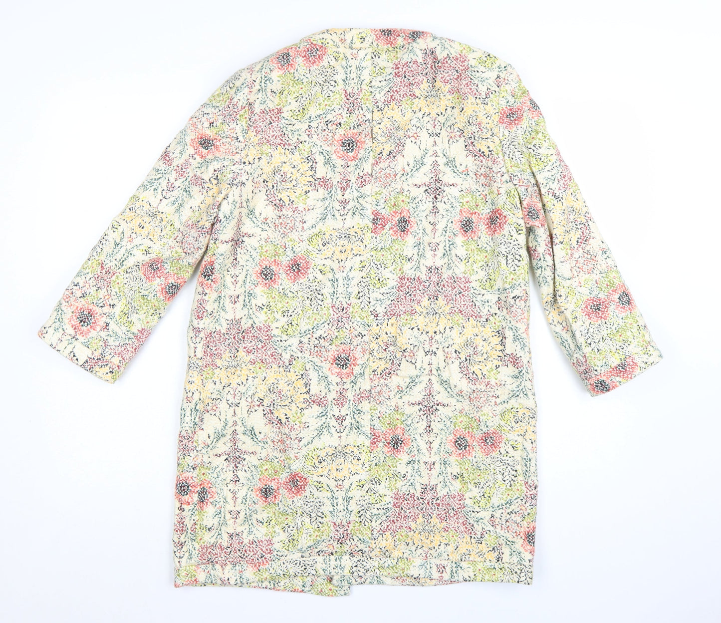 Zara Basic Women’s Multicoloured Floral Mid-Length Coat S
