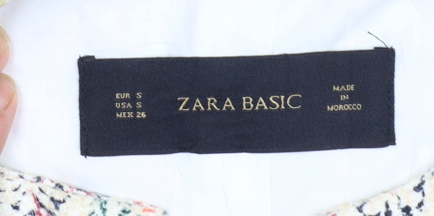 Zara Basic Women’s Multicoloured Floral Mid-Length Coat S