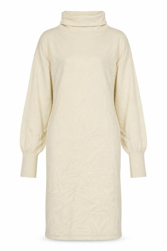 Boohoo Women Beige Knit Roll Neck Bodycon Midi Dress Size M