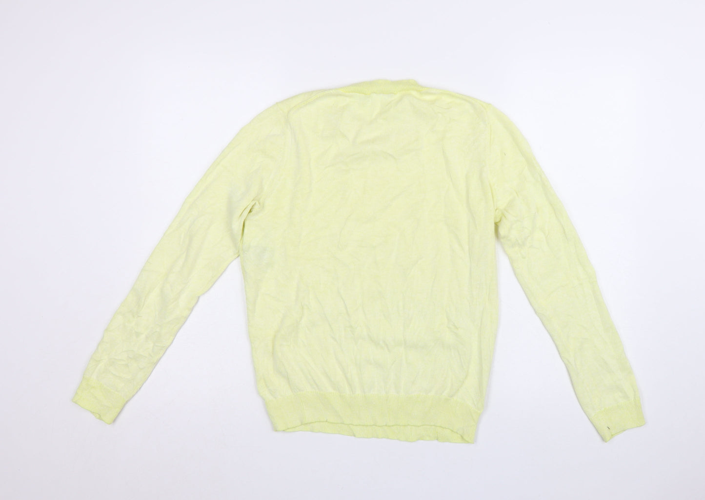 Gap Womens Yellow Crew Neck Long Sleeve Pullover Jumper Size M