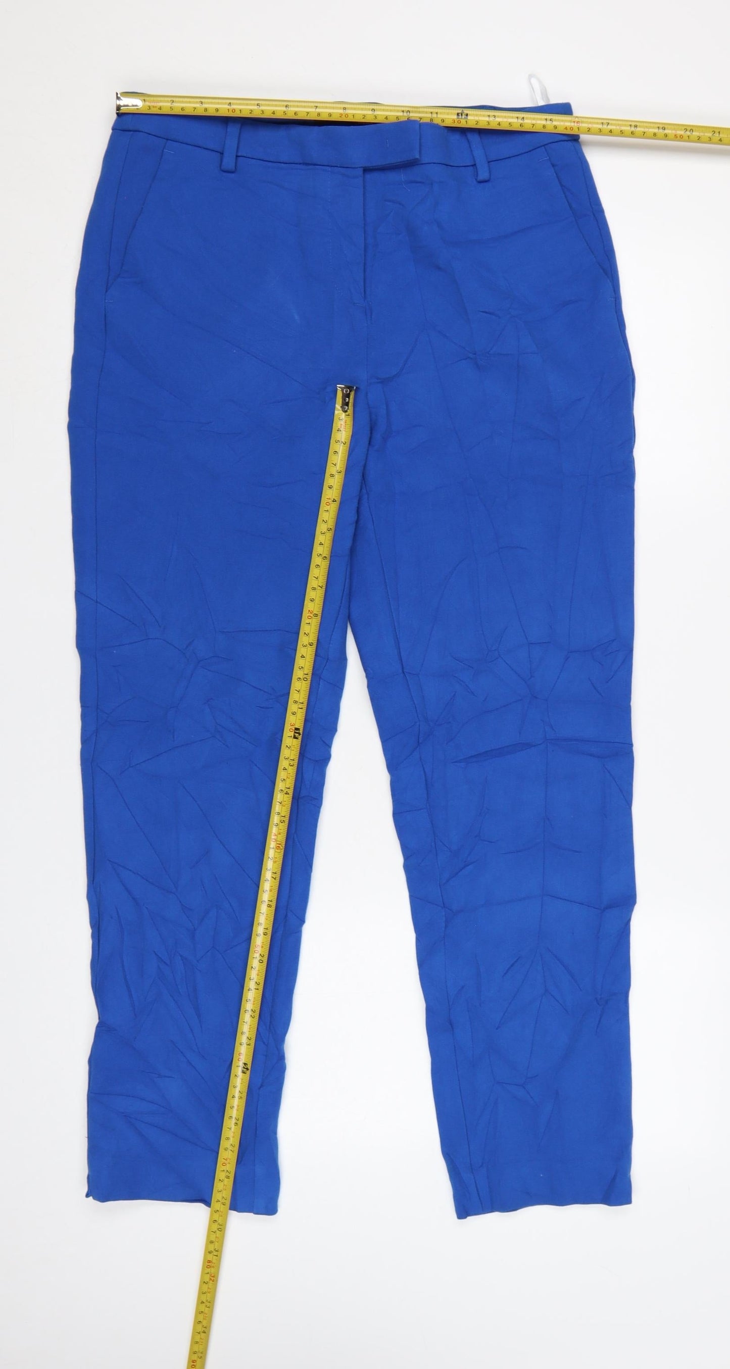 Marks and Spencer Women’s Blue Slim Fit Long Trousers Size 14