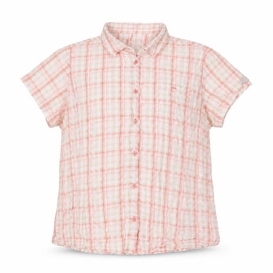Regatta Men Beige Check Short Sleeve Button-Up Casual Shirt Size XL