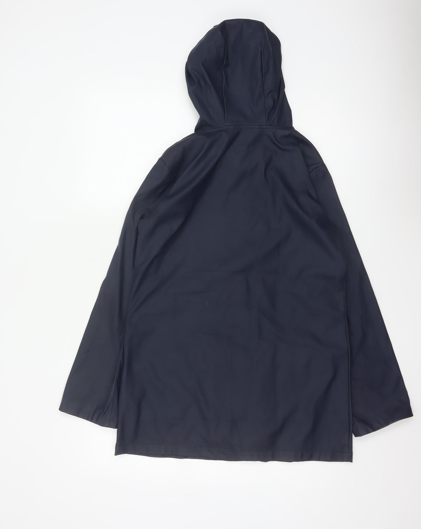 Dorothy Perkins Womens Blue Hooded Waterproof Rain Coat Jacket Size 6
