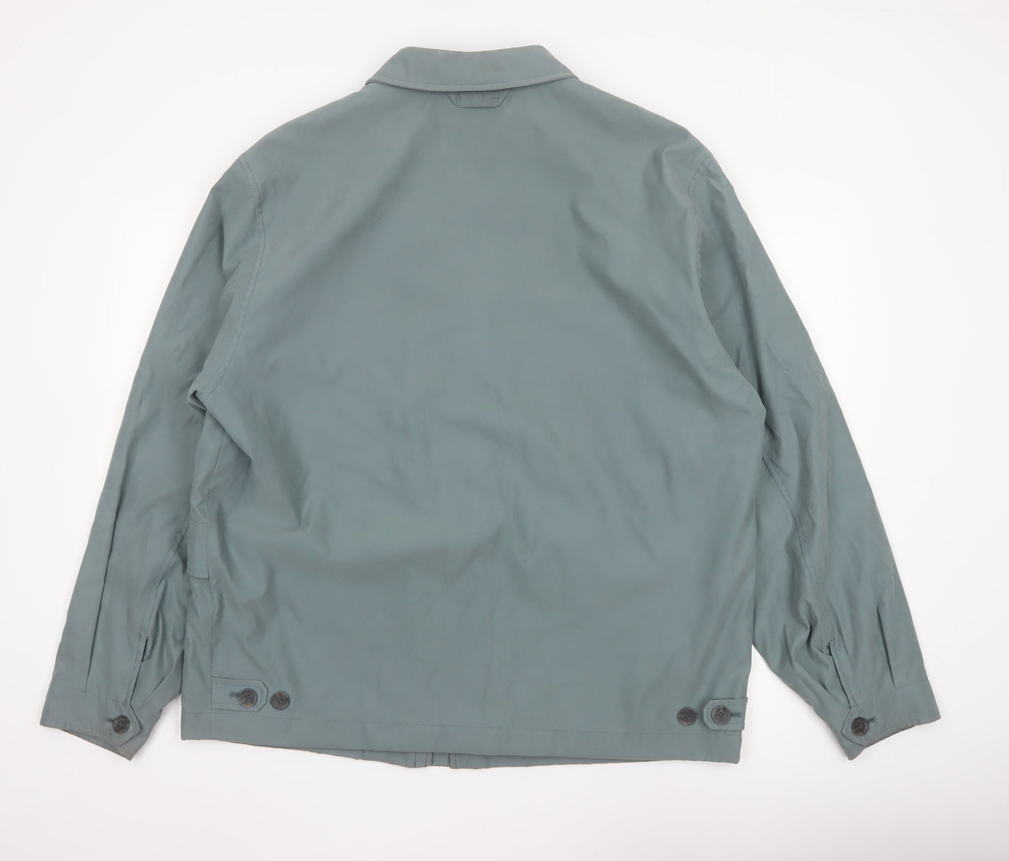 BUSH Men's Green Size 46 Basic Jacket Lightweight Casual Coat
