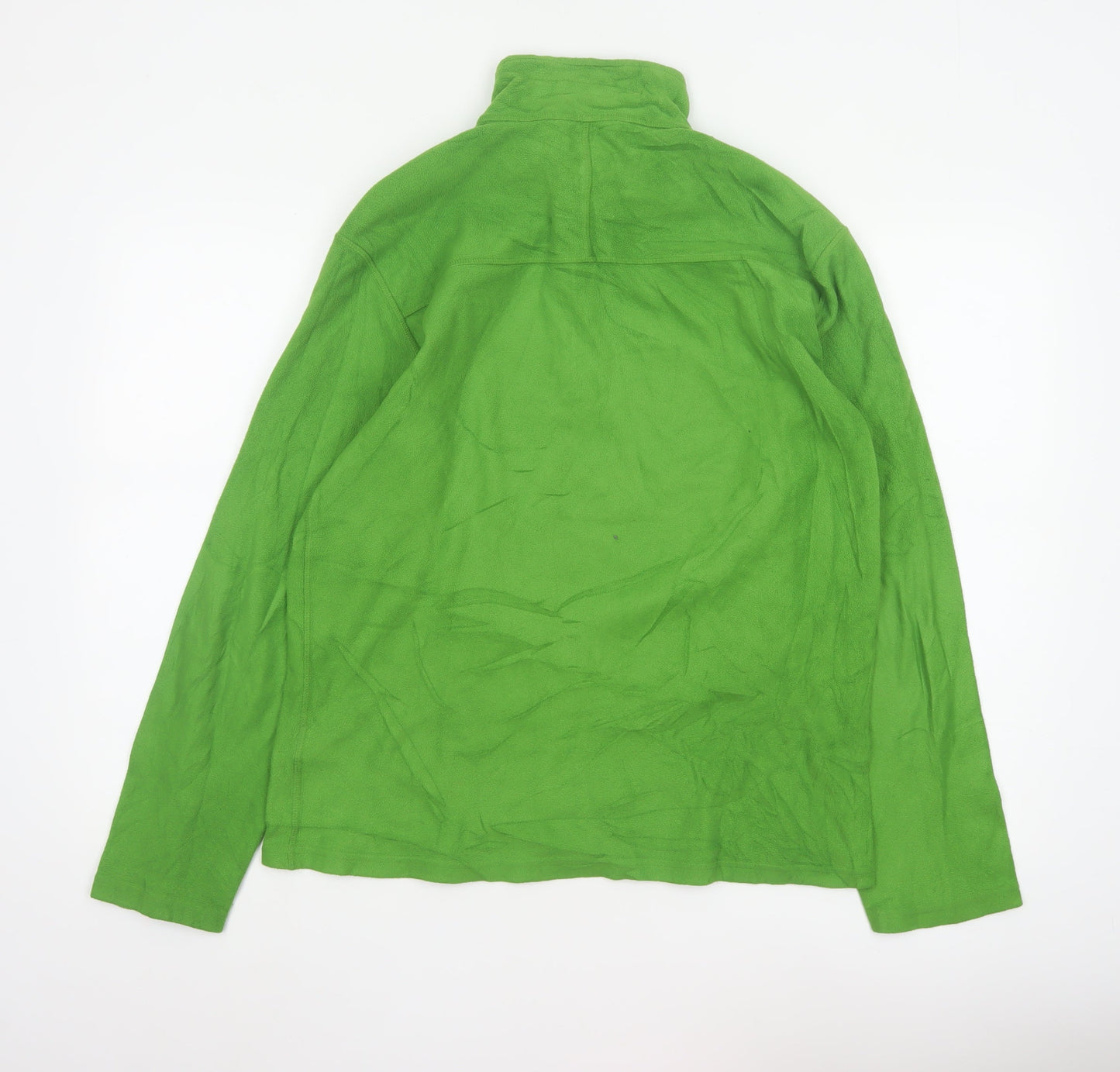 The North Face Men's Green Fleece 1/4 Zip Pullover Sweatshirt Size S