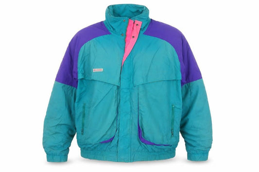 Columbia Men's Teal & Purple XL Powder Keg 90s Ski Jacket