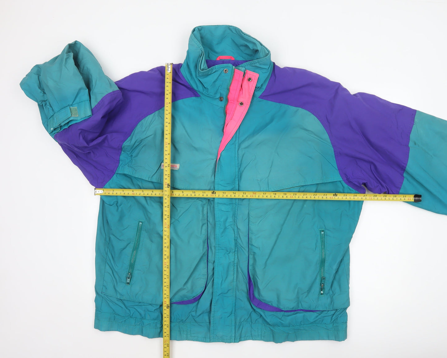 Columbia Men's Teal & Purple XL Powder Keg 90s Ski Jacket