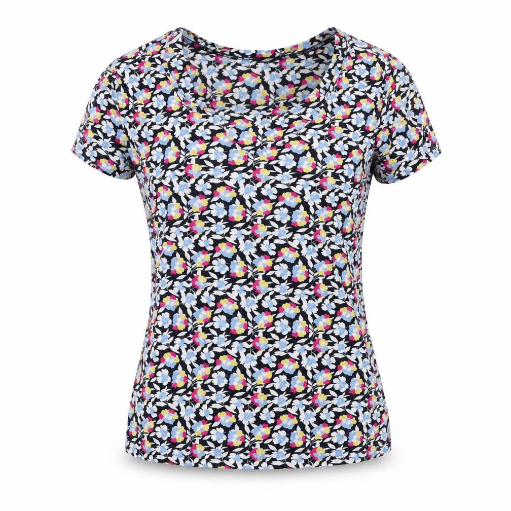 Marks & Spencer Women Multicoloured Floral Short Sleeve T-Shirt Size 10