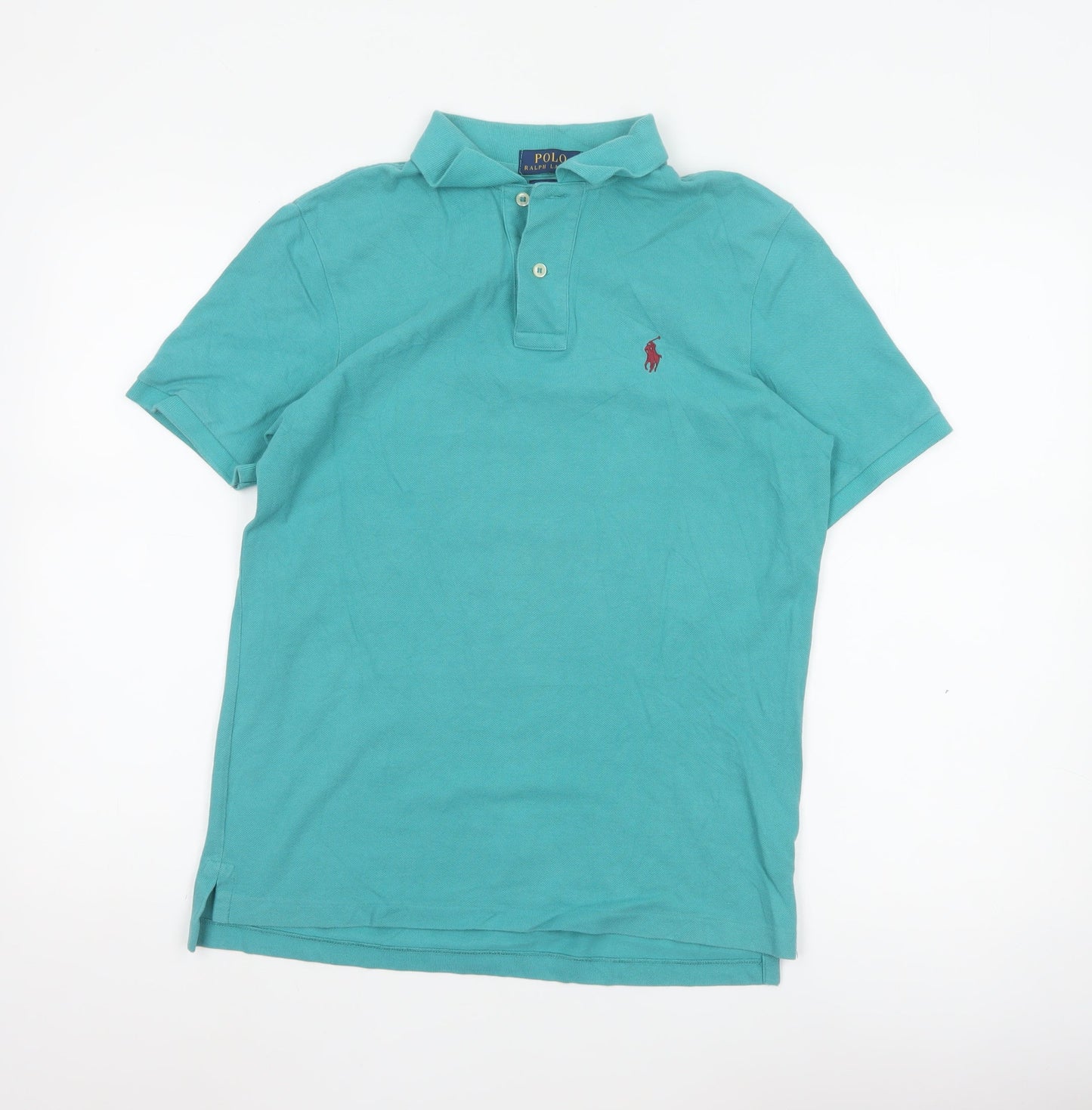 Ralph Lauren Men's Green Classic Fit Short Sleeve Polo Shirt Size S