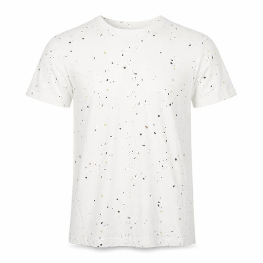 Jack & Jones Men White Graphic Print Cotton Crew Neck T-Shirt L