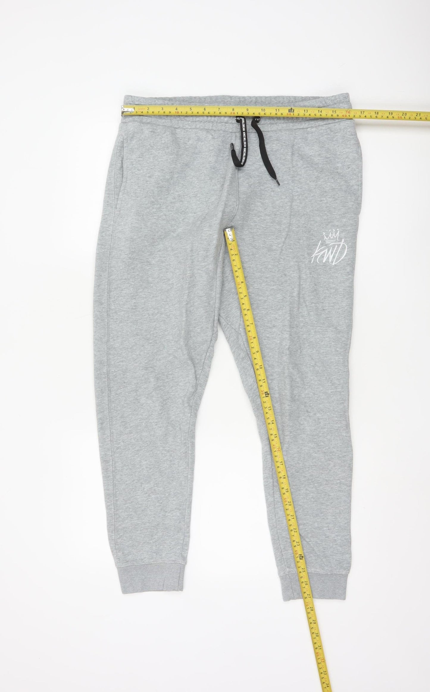 Kings Will Dream Men's Grey Jogger Trousers Size M Regular Fit