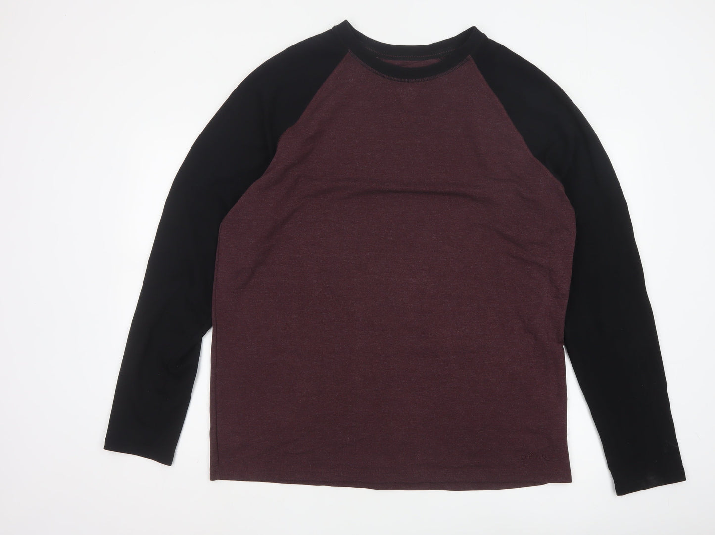Orvis Men's Brown Long Sleeve Colourblock Top Size L