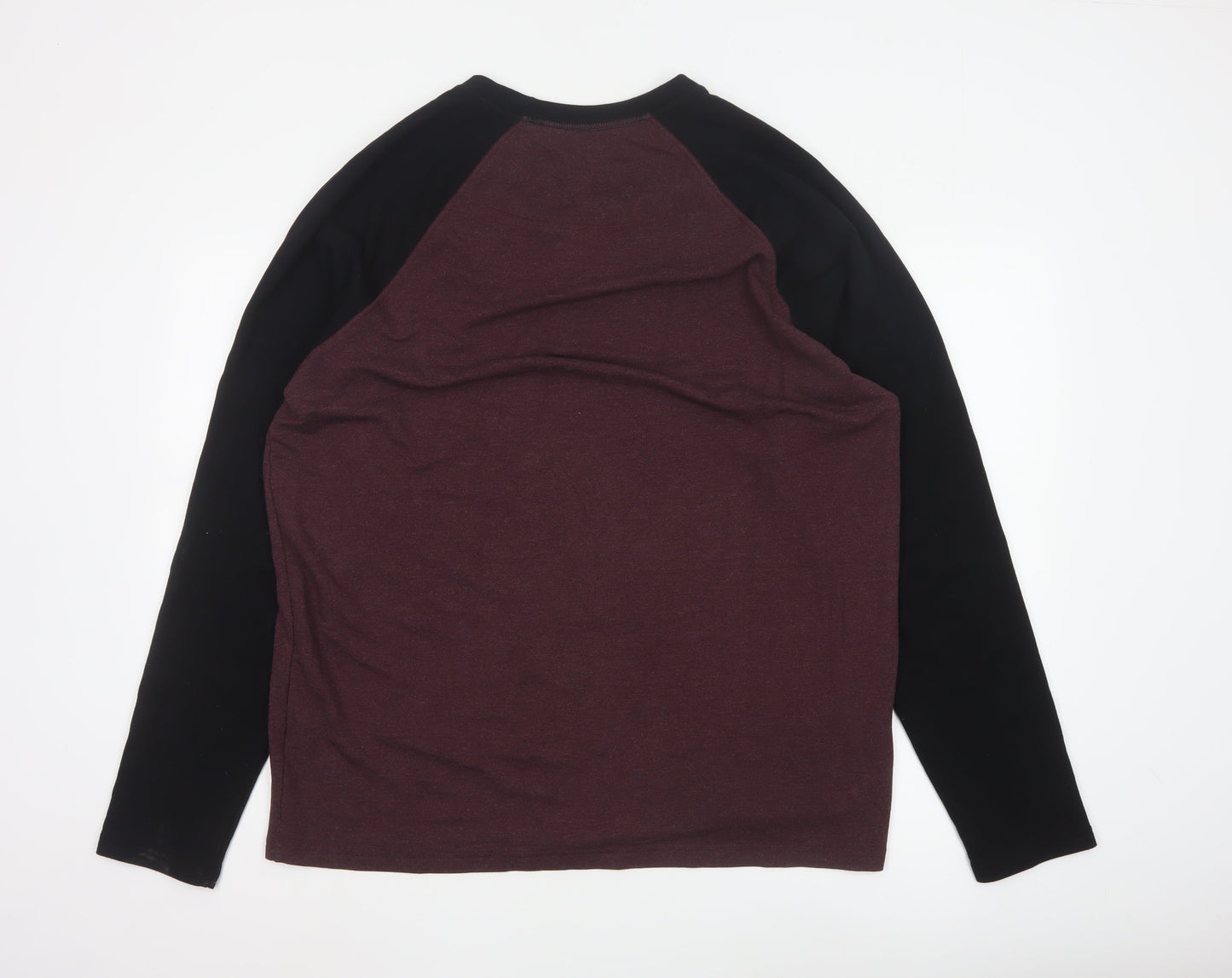Orvis Men's Brown Long Sleeve Colourblock Top Size L