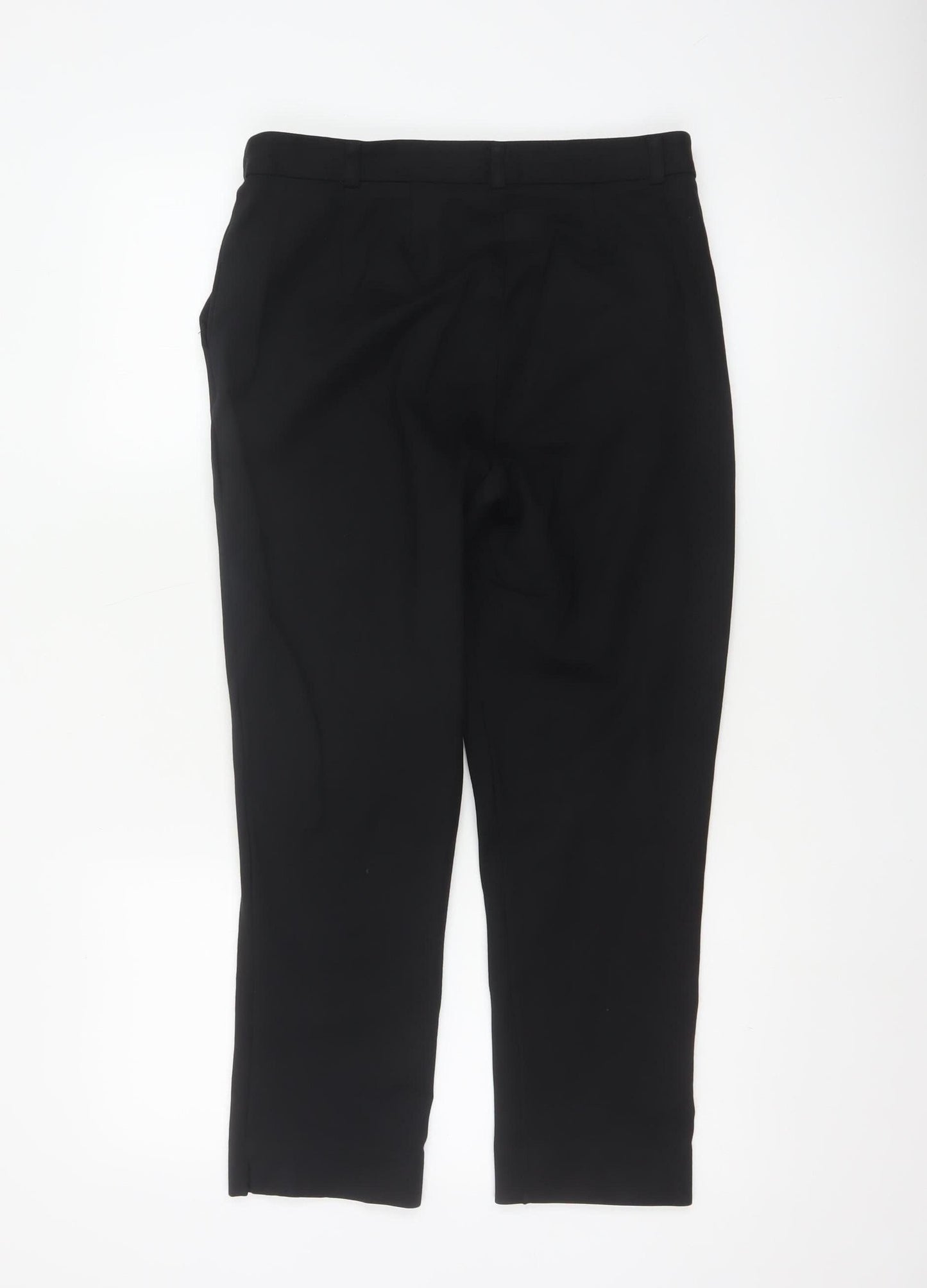 Marks and Spencer Womens Black Size 12 Short Straight Trousers