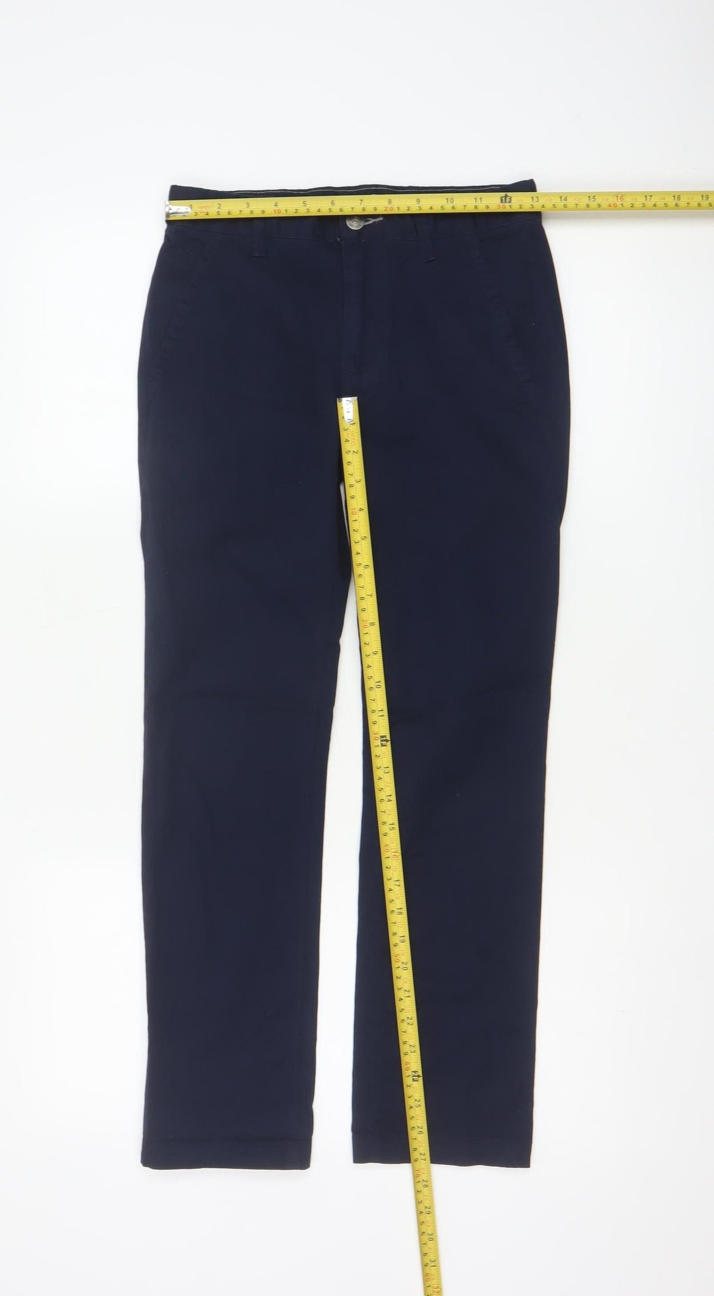 GapKids Boys Navy Blue Skinny Fit Cotton Trousers Age 12 Years