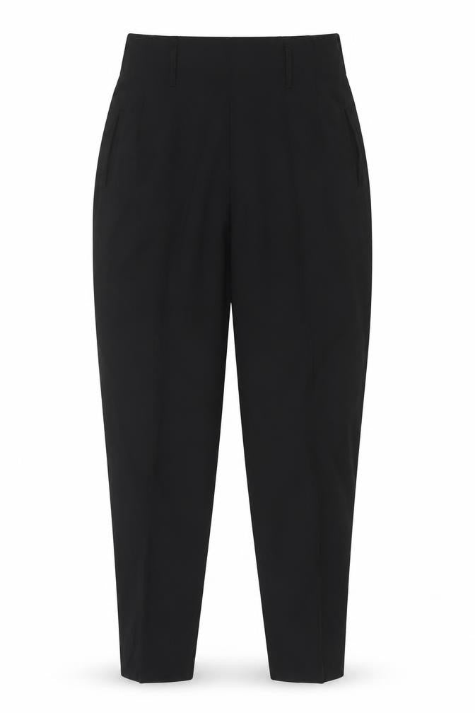 Chic and Crazy by Modelisme Women's Black Tapered Pleated Trousers Size 10