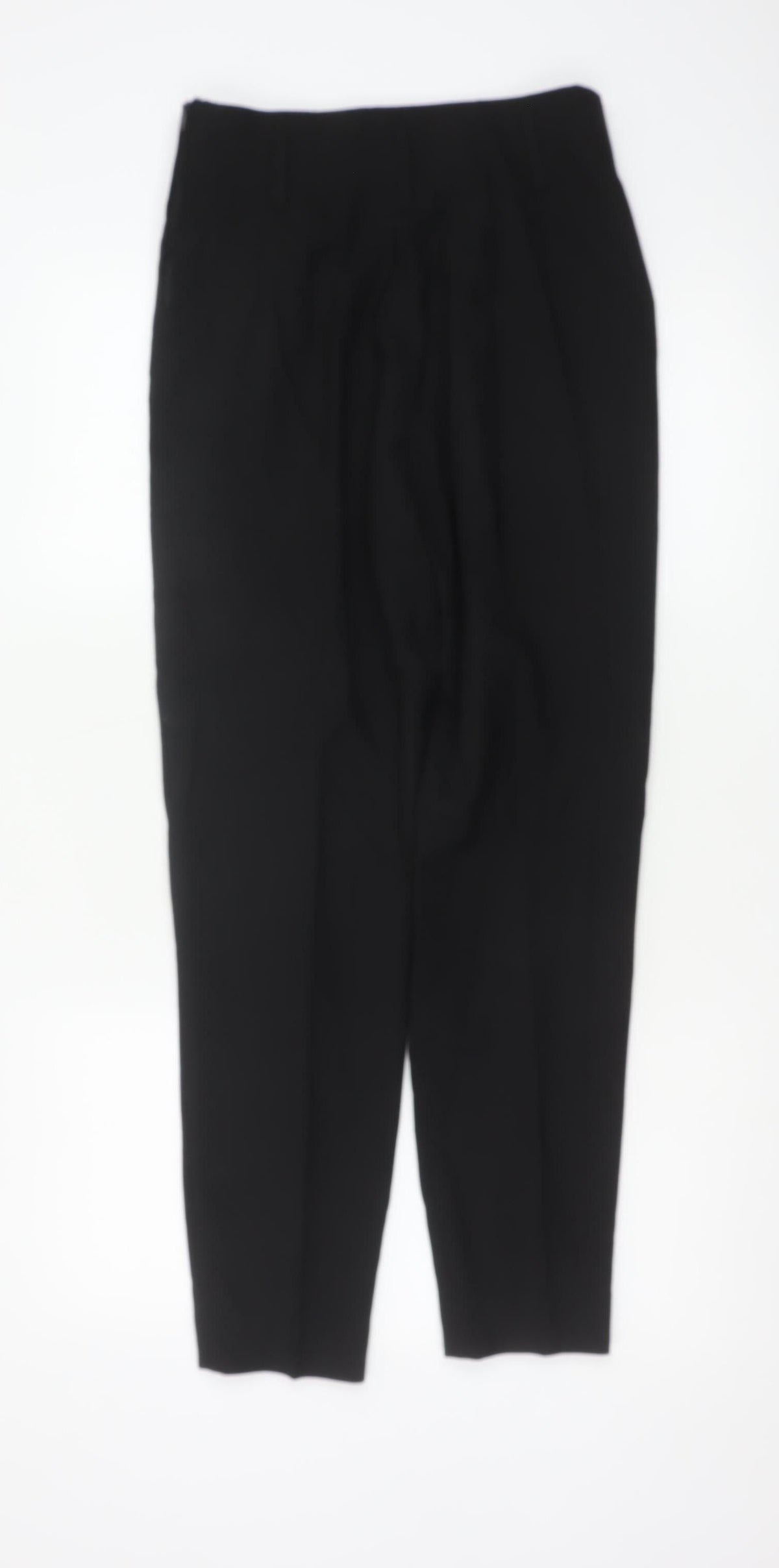 Chic and Crazy by Modelisme Women's Black Tapered Pleated Trousers Size 10