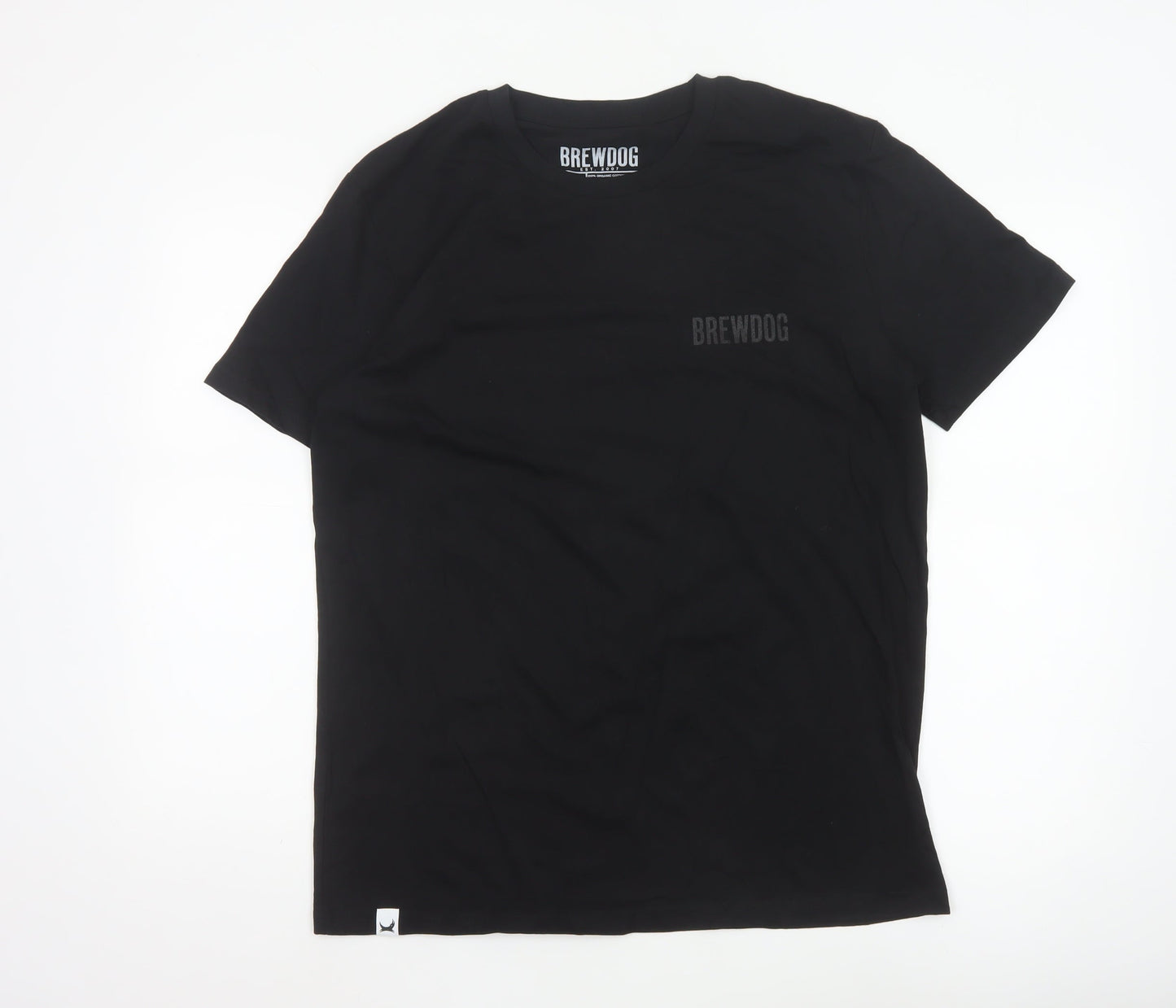 BrewDog Men's Black Organic Cotton Short Sleeve T-Shirt M