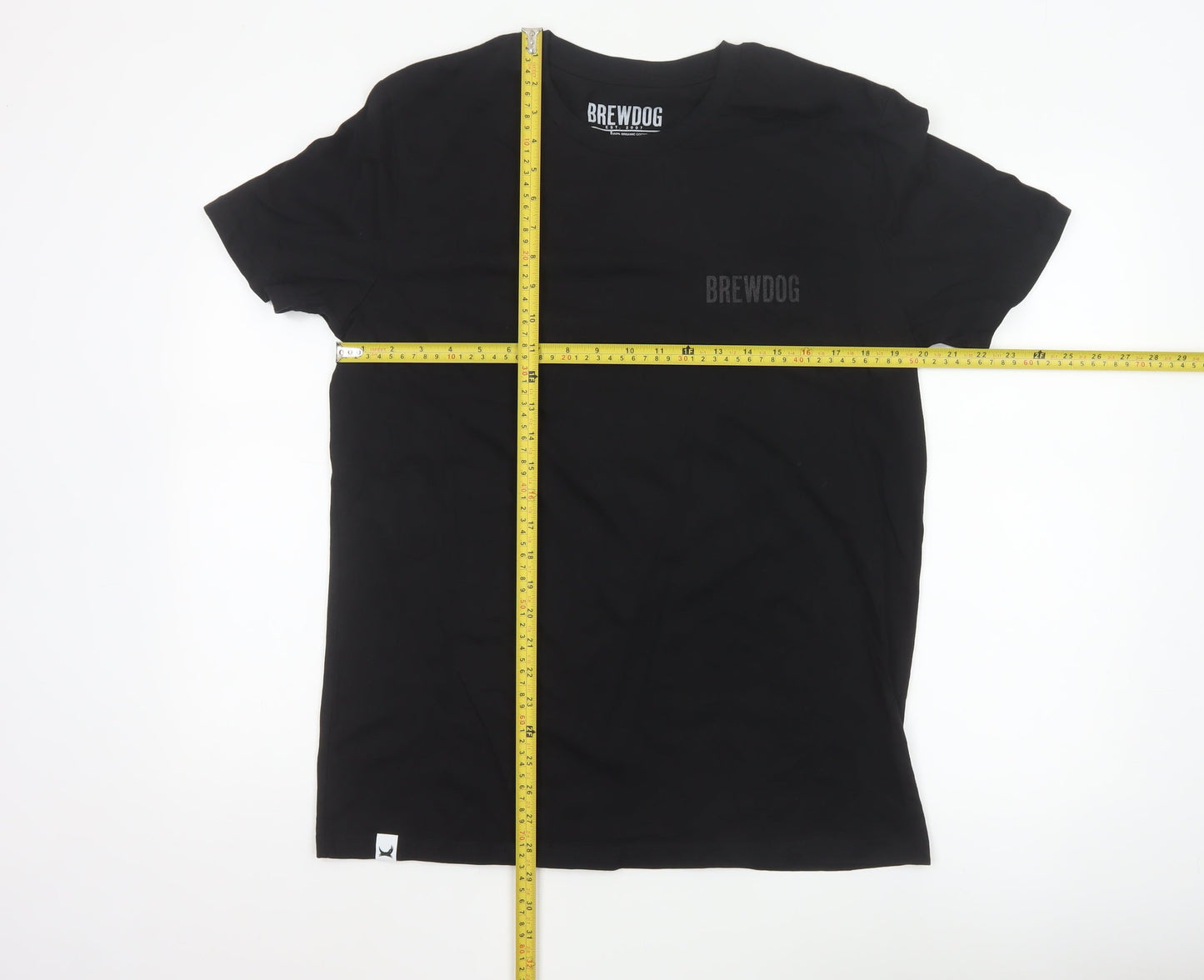 BrewDog Men's Black Organic Cotton Short Sleeve T-Shirt M