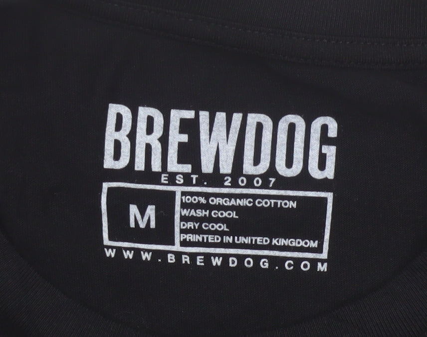 BrewDog Men's Black Organic Cotton Short Sleeve T-Shirt M