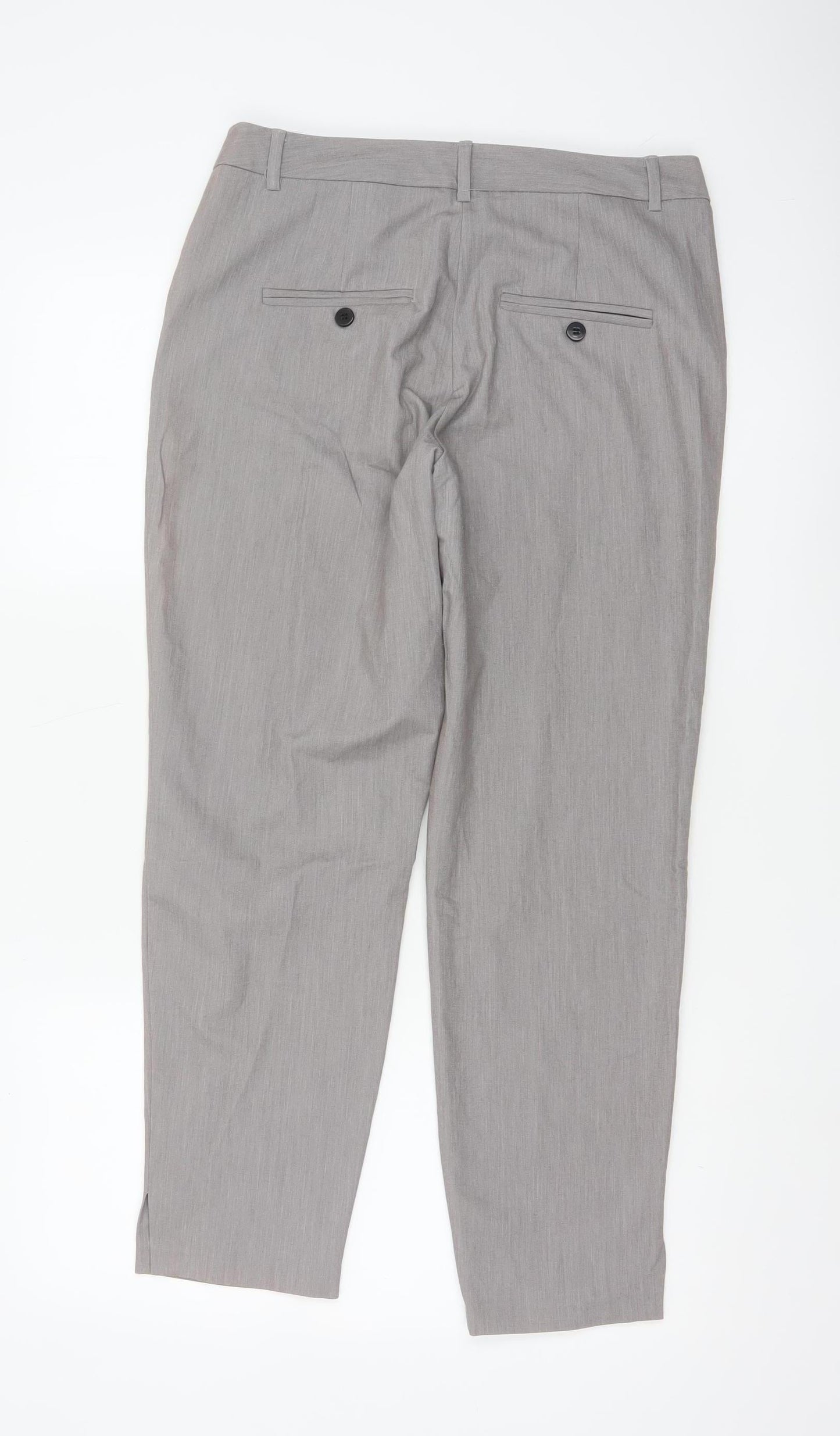 ASOS Women’s Grey Slim Fit Tapered Work Trousers Size 10