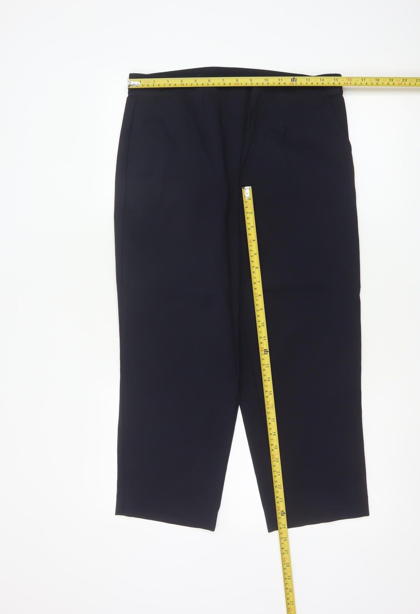 Marks and Spencer Women’s Black Stretch Regular Trousers Size 14