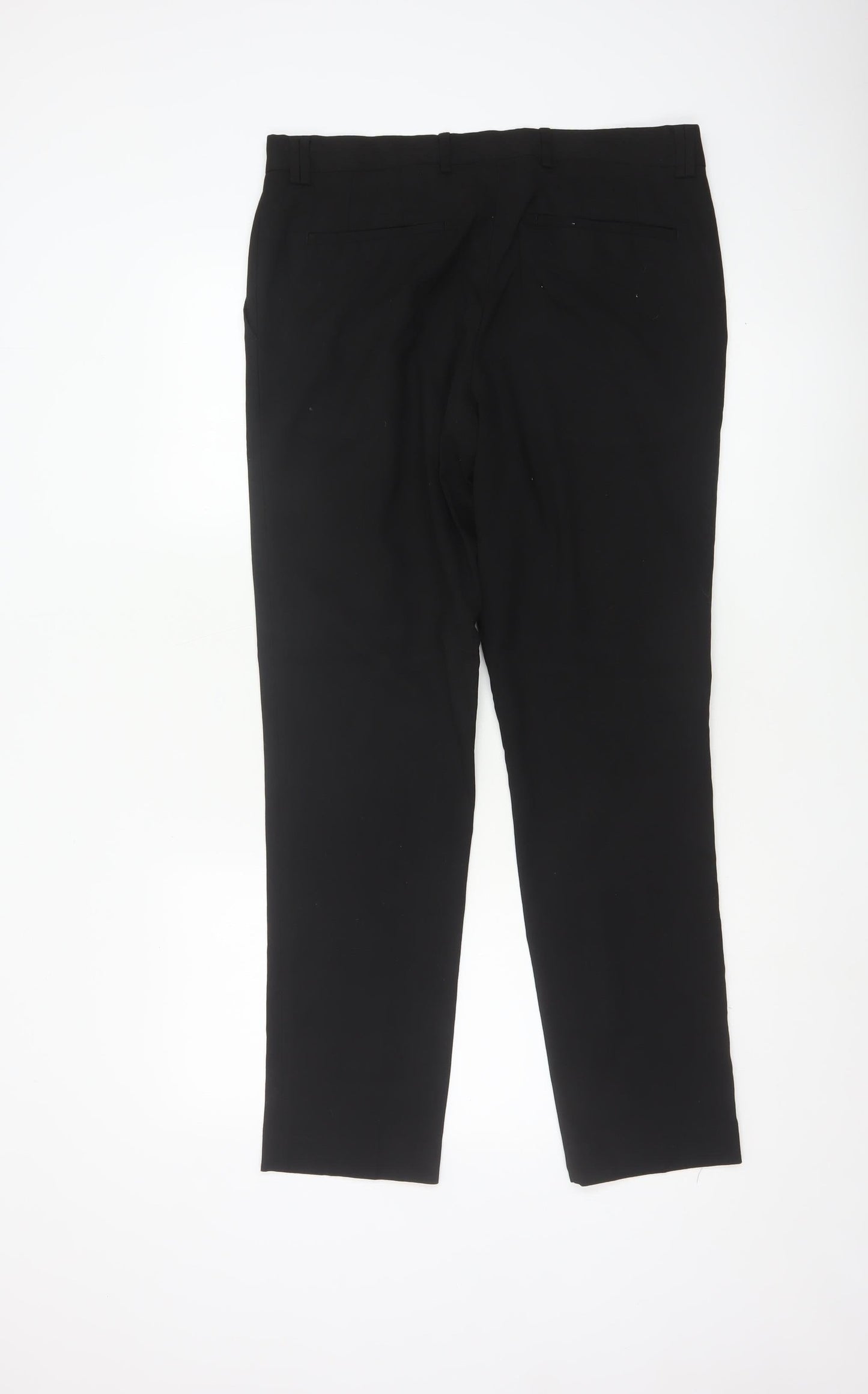 River Island Men's Black Slim Fit Chino Trousers 34W 32L