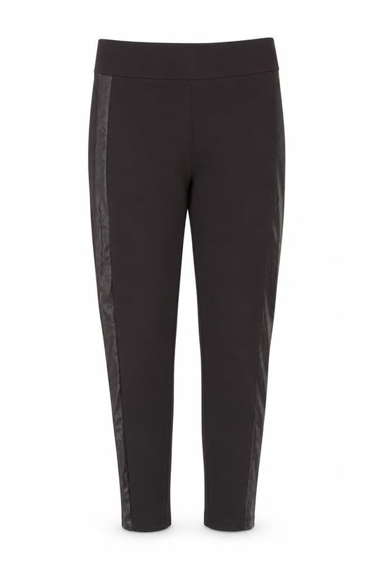 Marks and Spencer Women’s Brown Faux Leather Panel Leggings Size 10 Long