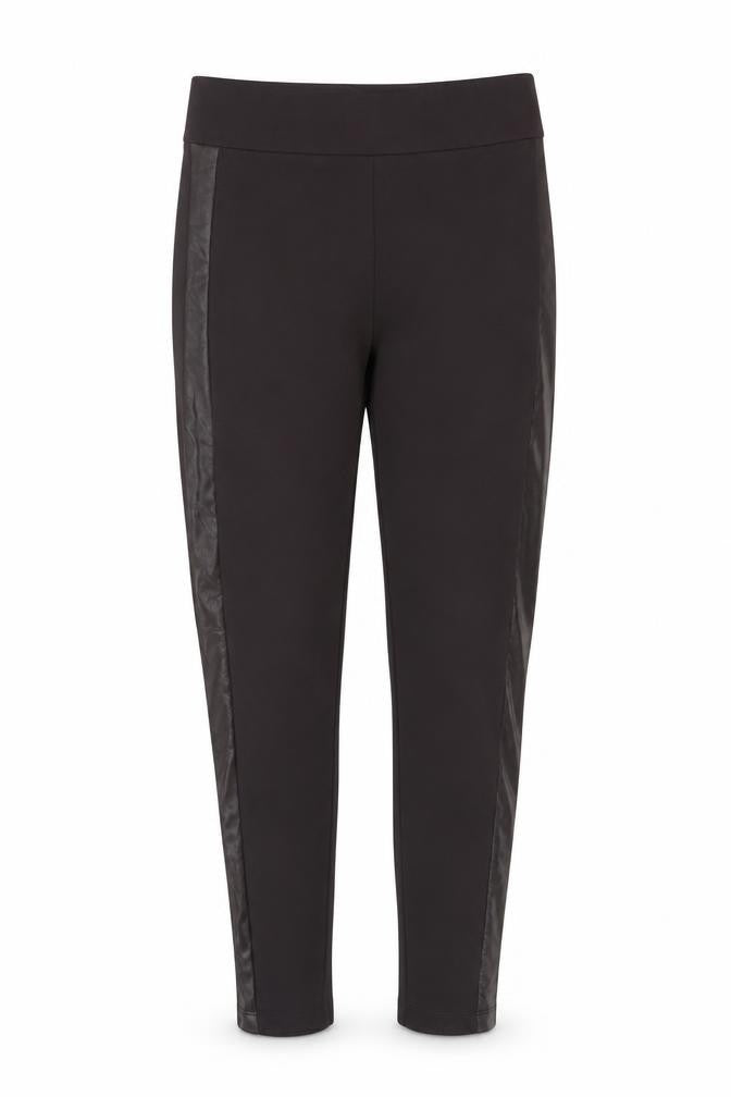 Marks & Spencer Women’s Brown Faux Leather Panel Leggings Size 10 Long