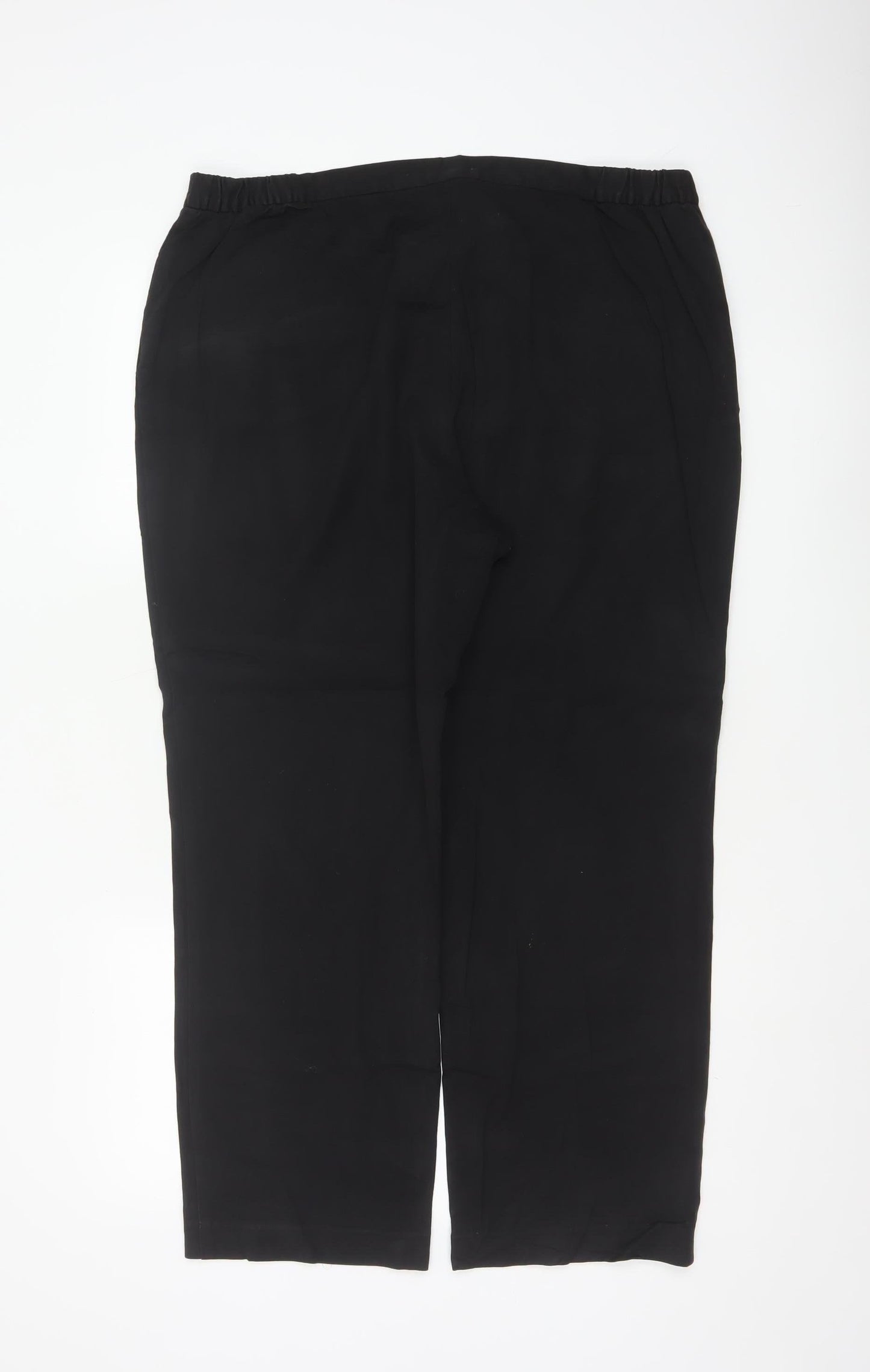 Marks and Spencer Women Black Size 18 Cropped Trousers