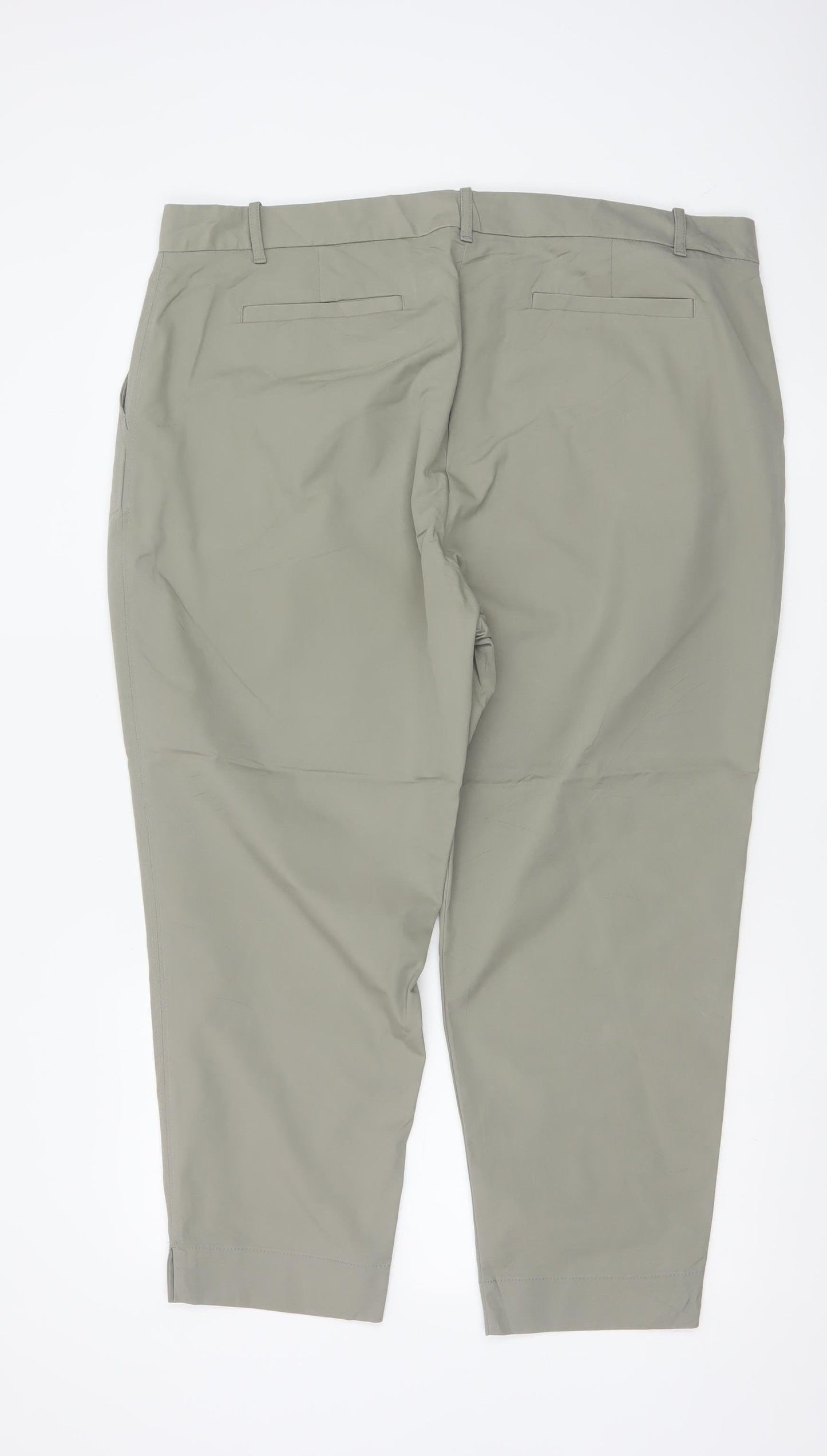 Marks and Spencer Women’s Green Chino Trousers Size 20 Short