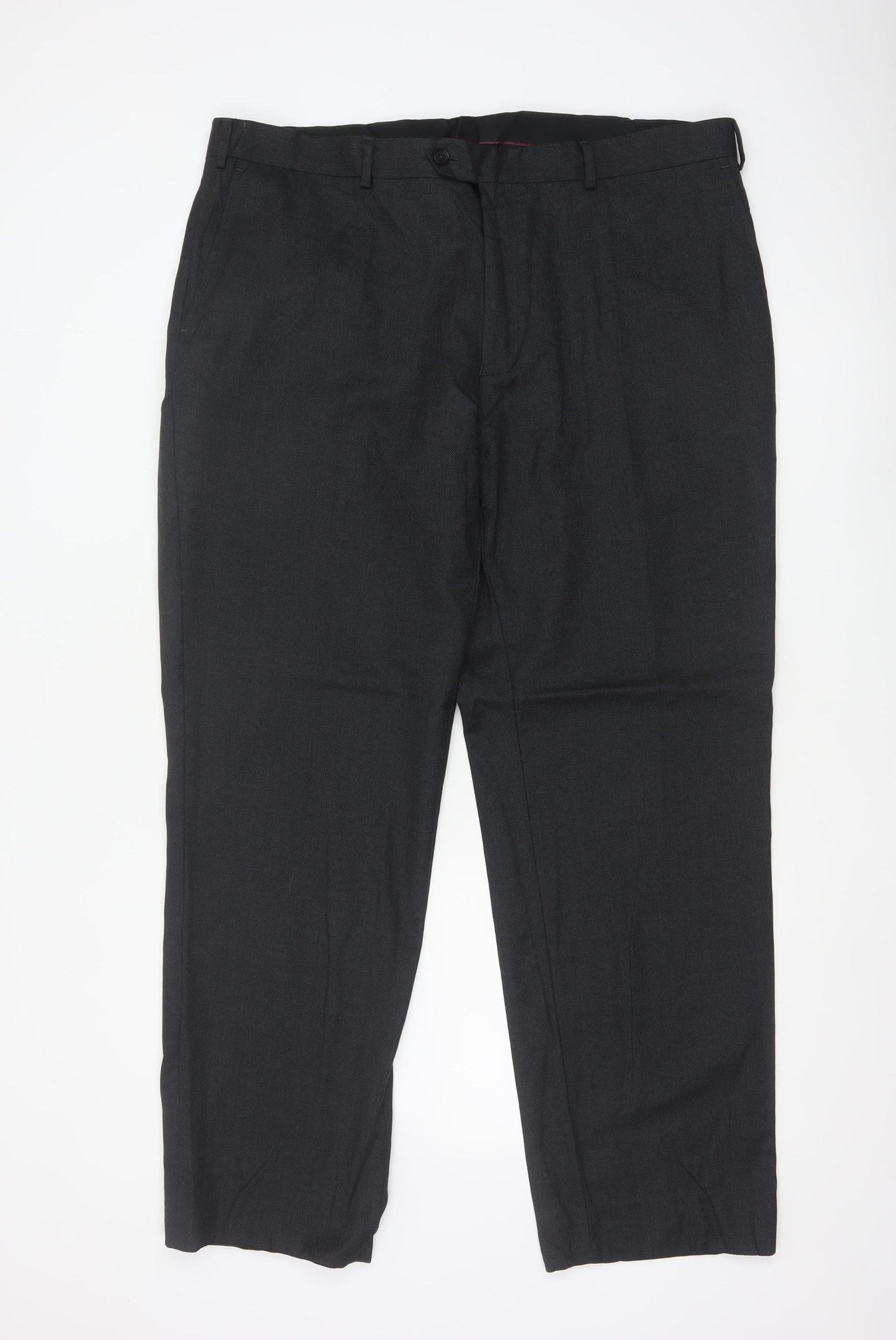 Charles Tyrwhitt Men's Black Wool Dress Pants 40W 32L Classic Fit