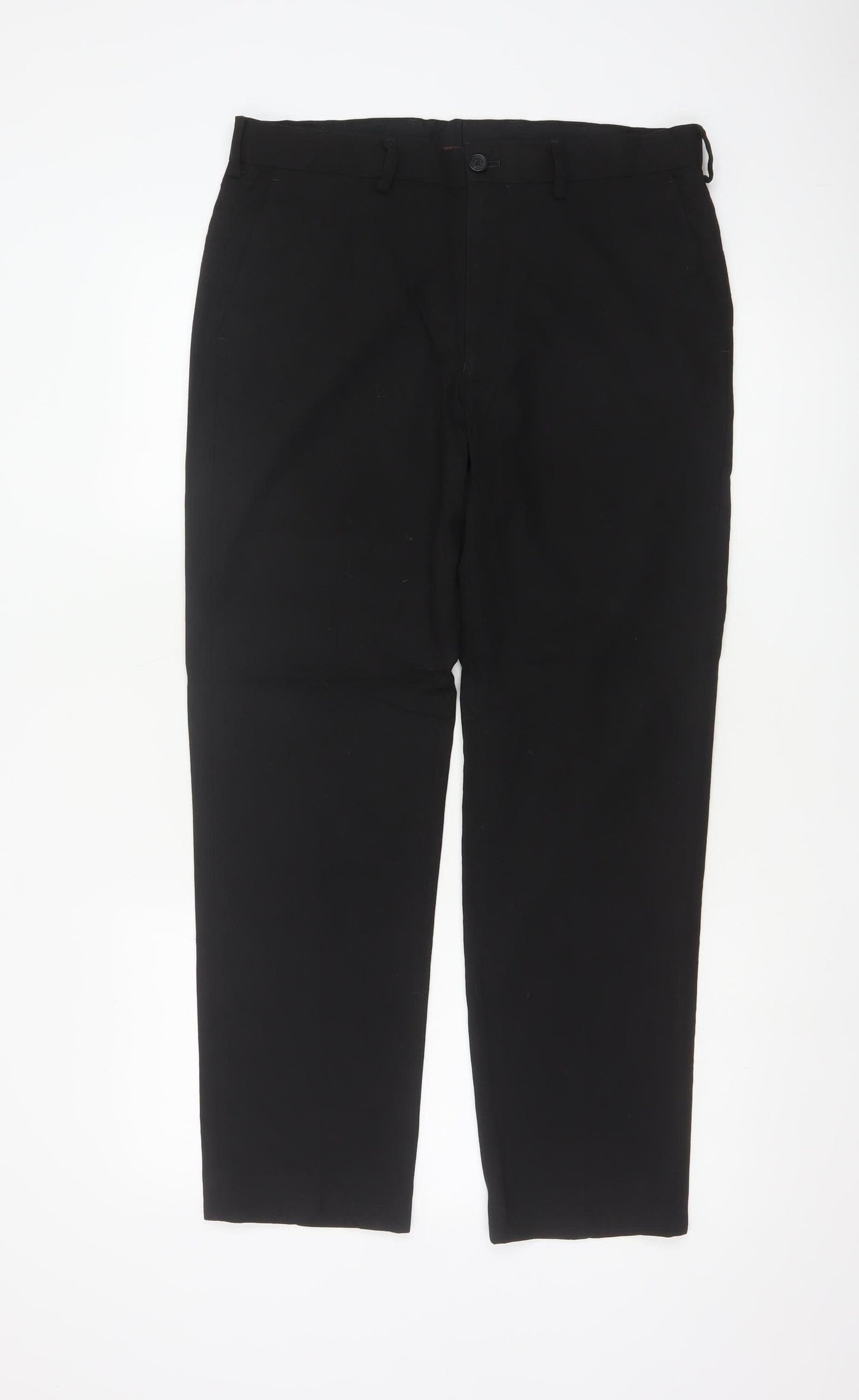 Marks and Spencer Men’s Black Classic Tailored Trousers 32W 29L