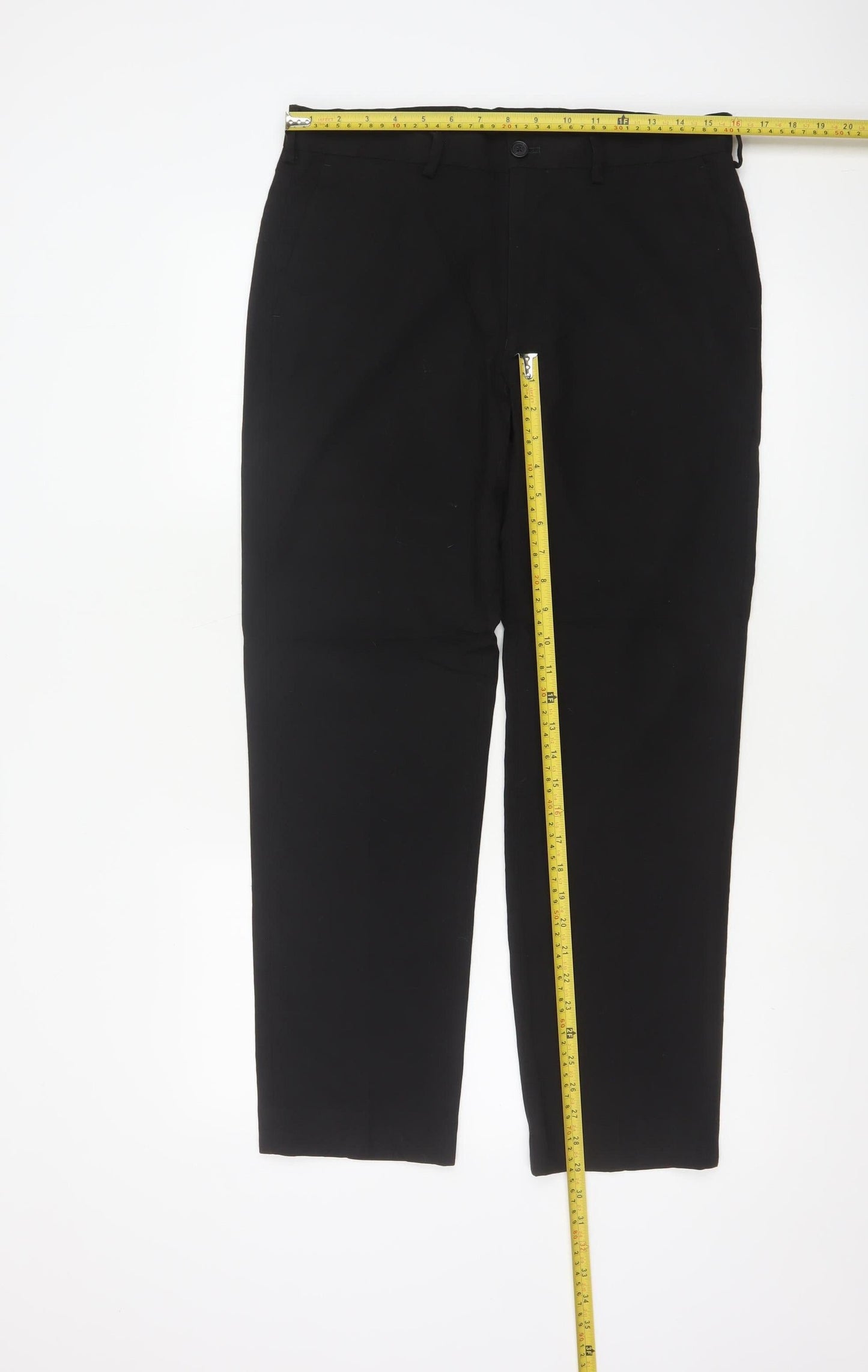 Marks and Spencer Men’s Black Classic Tailored Trousers 32W 29L
