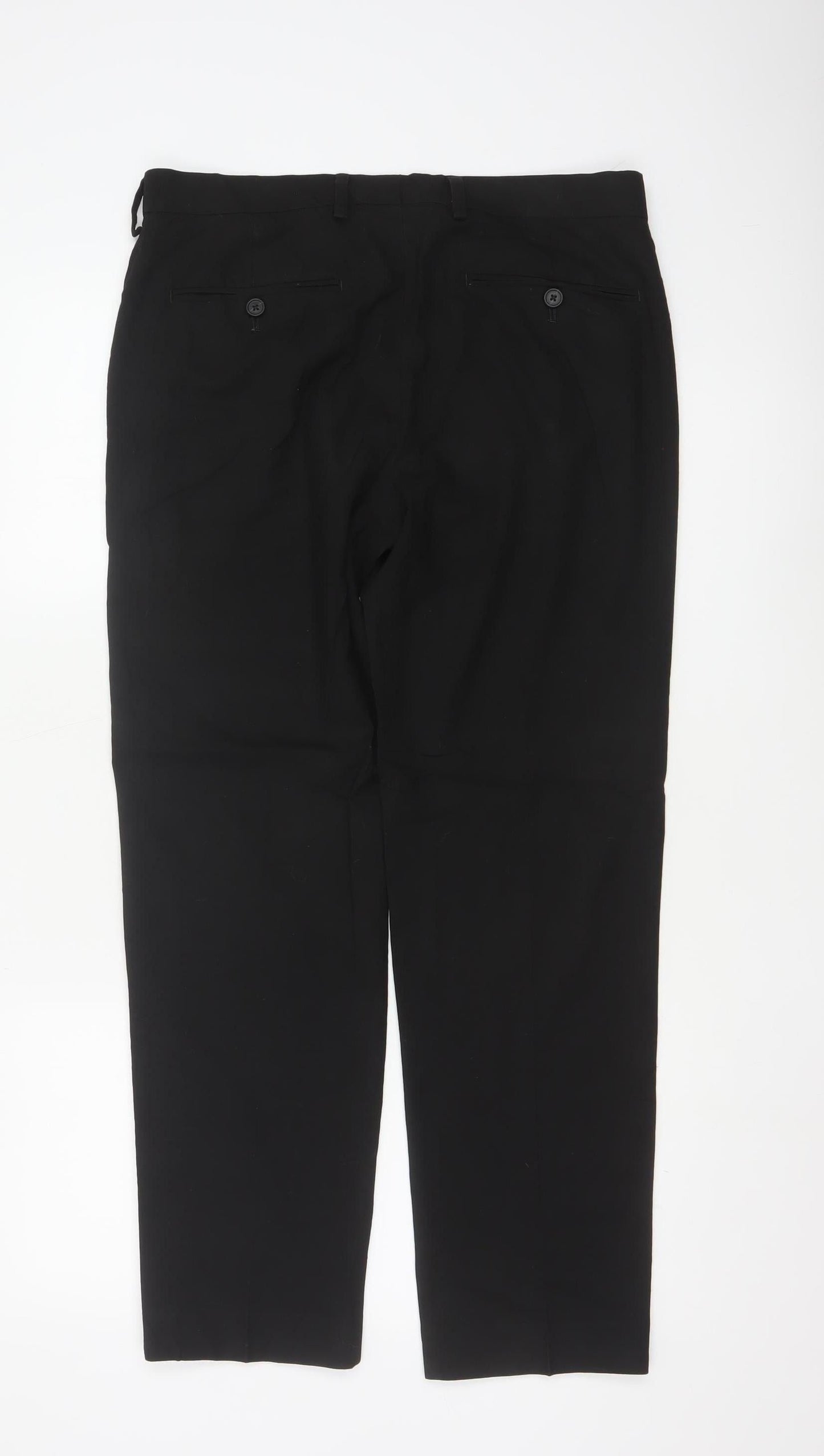 Marks and Spencer Men’s Black Classic Tailored Trousers 32W 29L